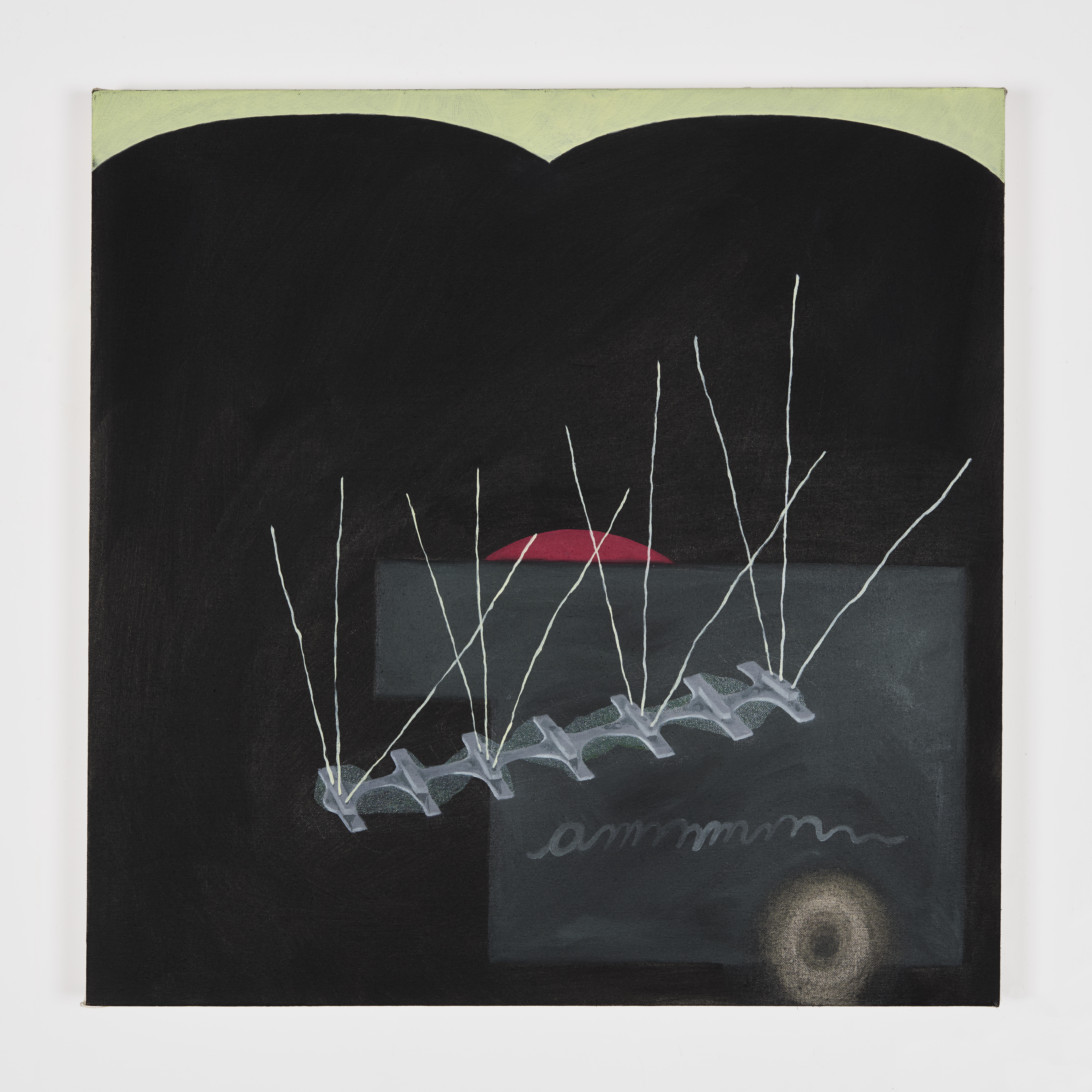 Sunset, 2024, Oil paint on canvas, 24”x24”.