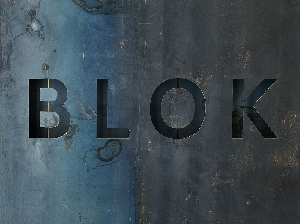 Shoreditch sign; laser cut zinc passivate steel