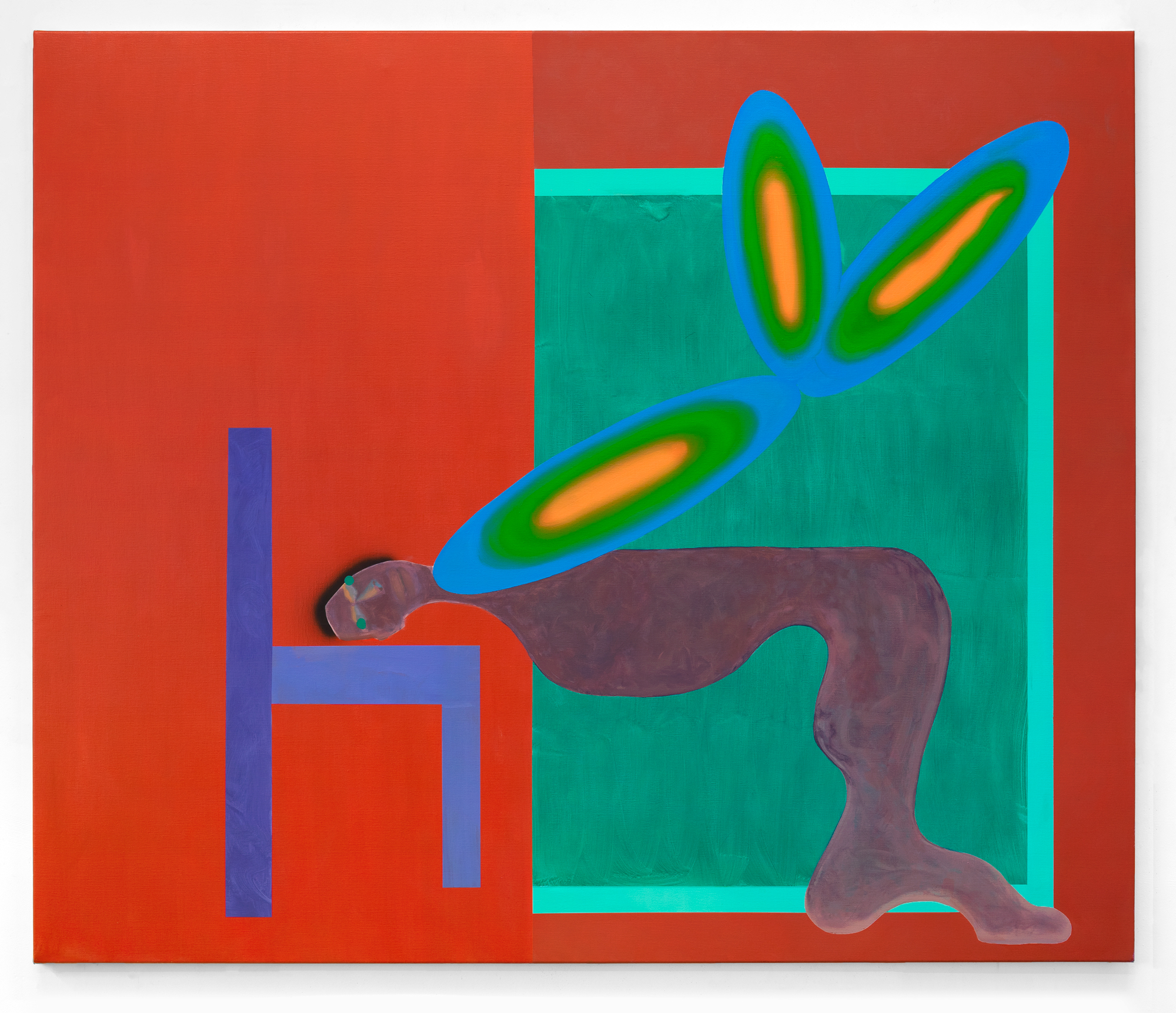 Every time you get high, you might see me floating by, 2022Oil and acrylic on canvas170 x 200 cm