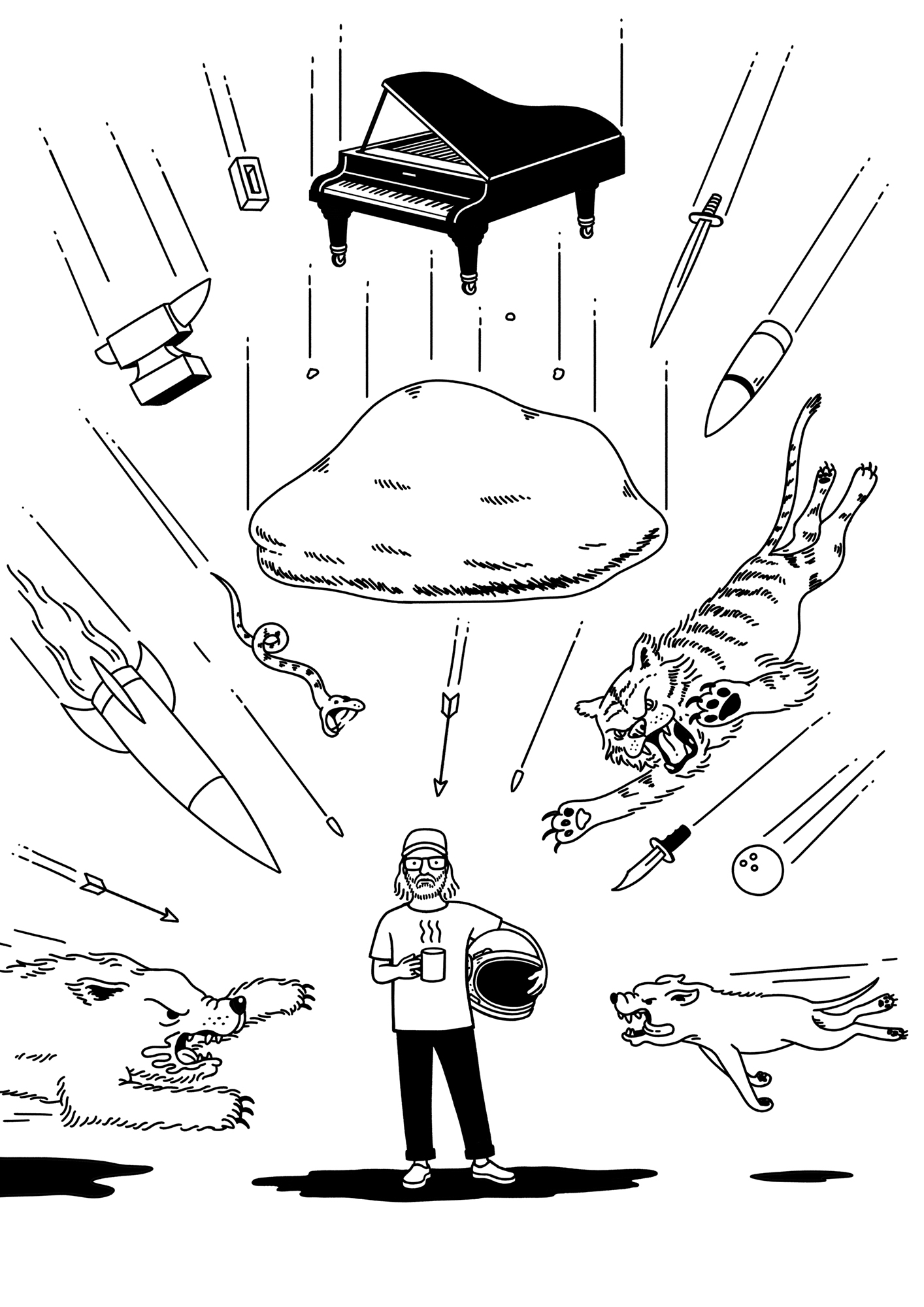 Image from Tim Minchin's book "You don't have to have a dream"