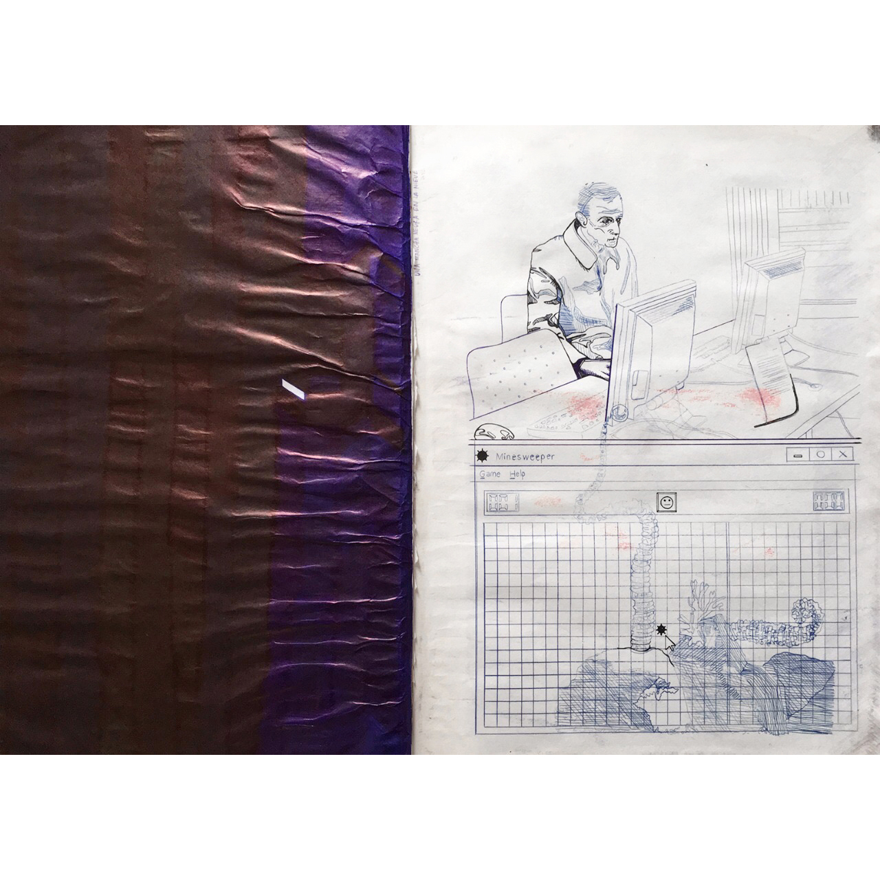 Una mancha negra en la nieve