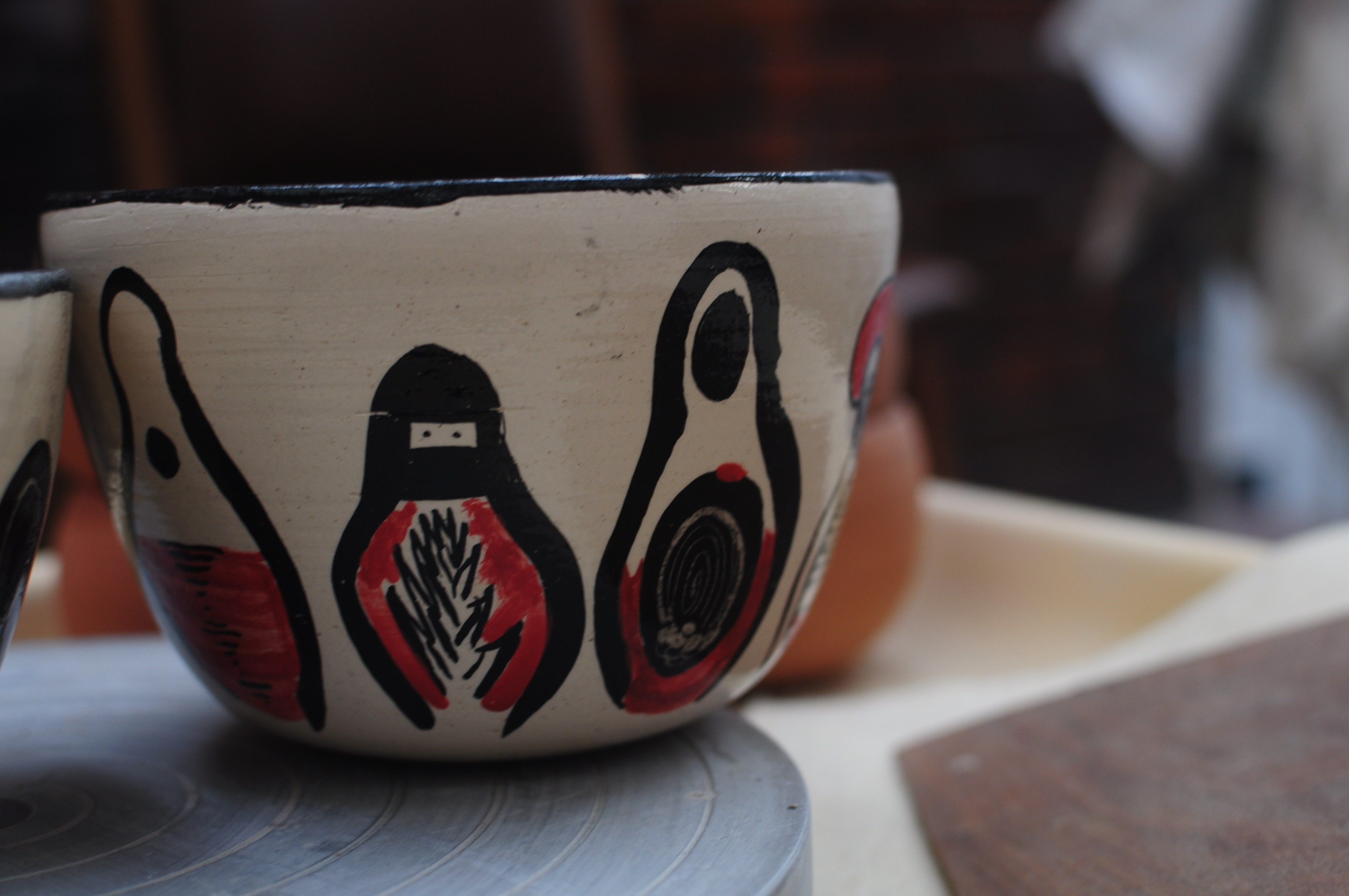 High-temperature ceramic pieces. thrown in electric wheel. Barcelona - Bogot&aacute; 2015 - 2019