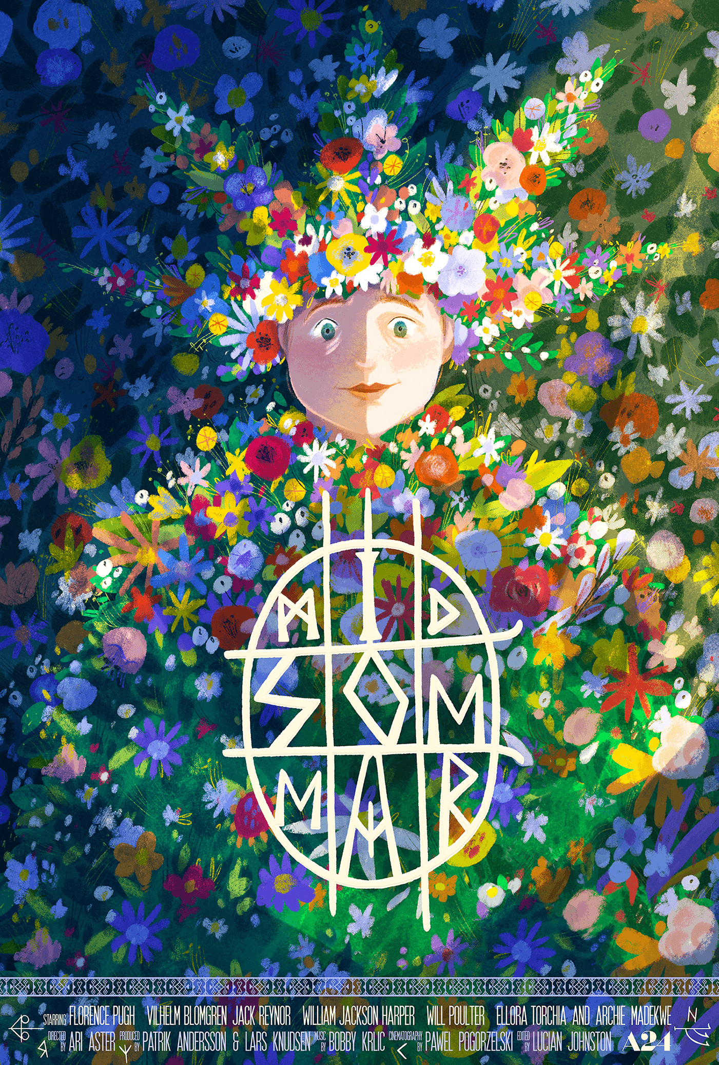 Poster for the film Midsommar with Florence Pugh