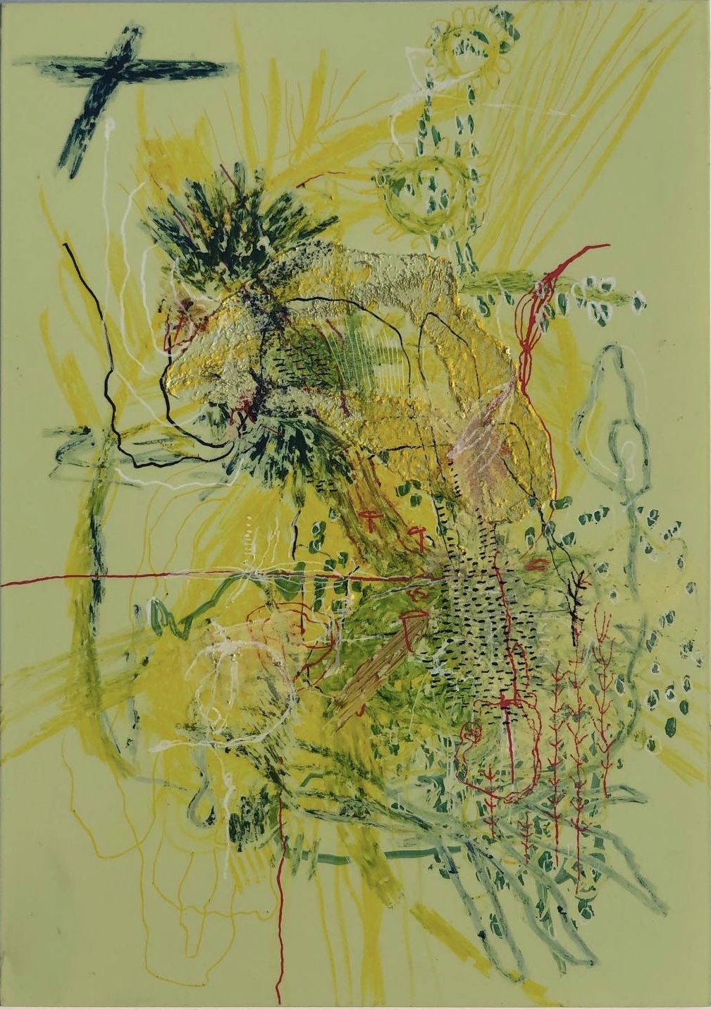 Fondness | Mixed Media on Acrylic | 6"x 9" | 2020