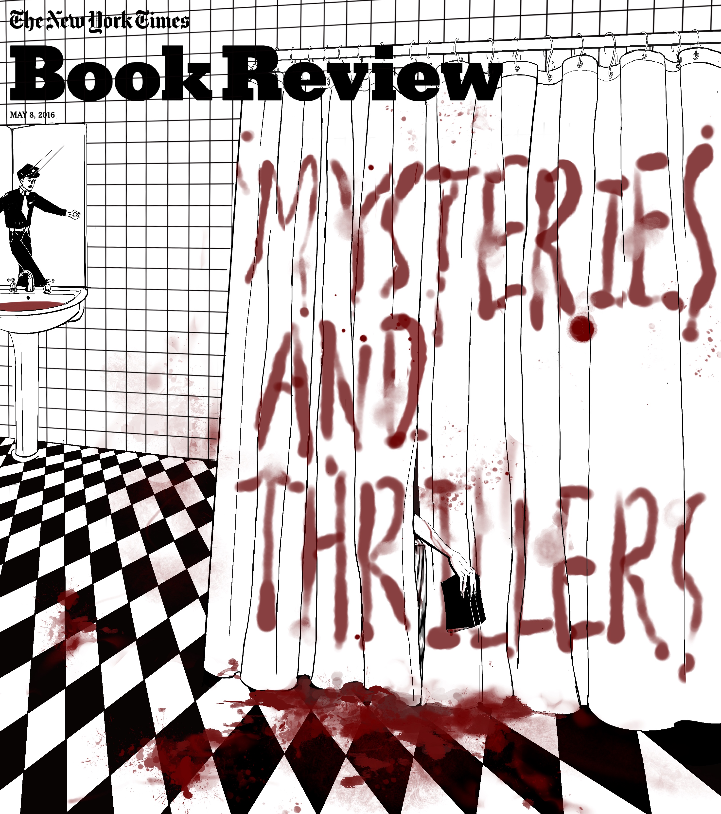 NYT Book Review cover, Mysteries and Thrillers, Digital, 2023