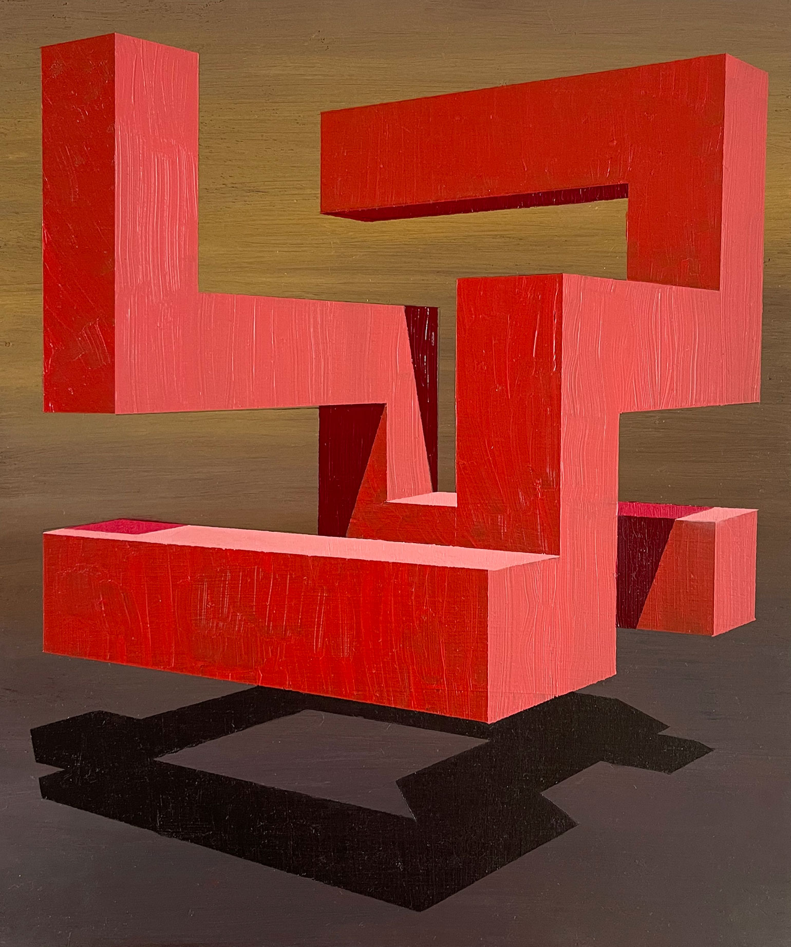 Unidentified Object IV, oil on board, 35 x 29 cm