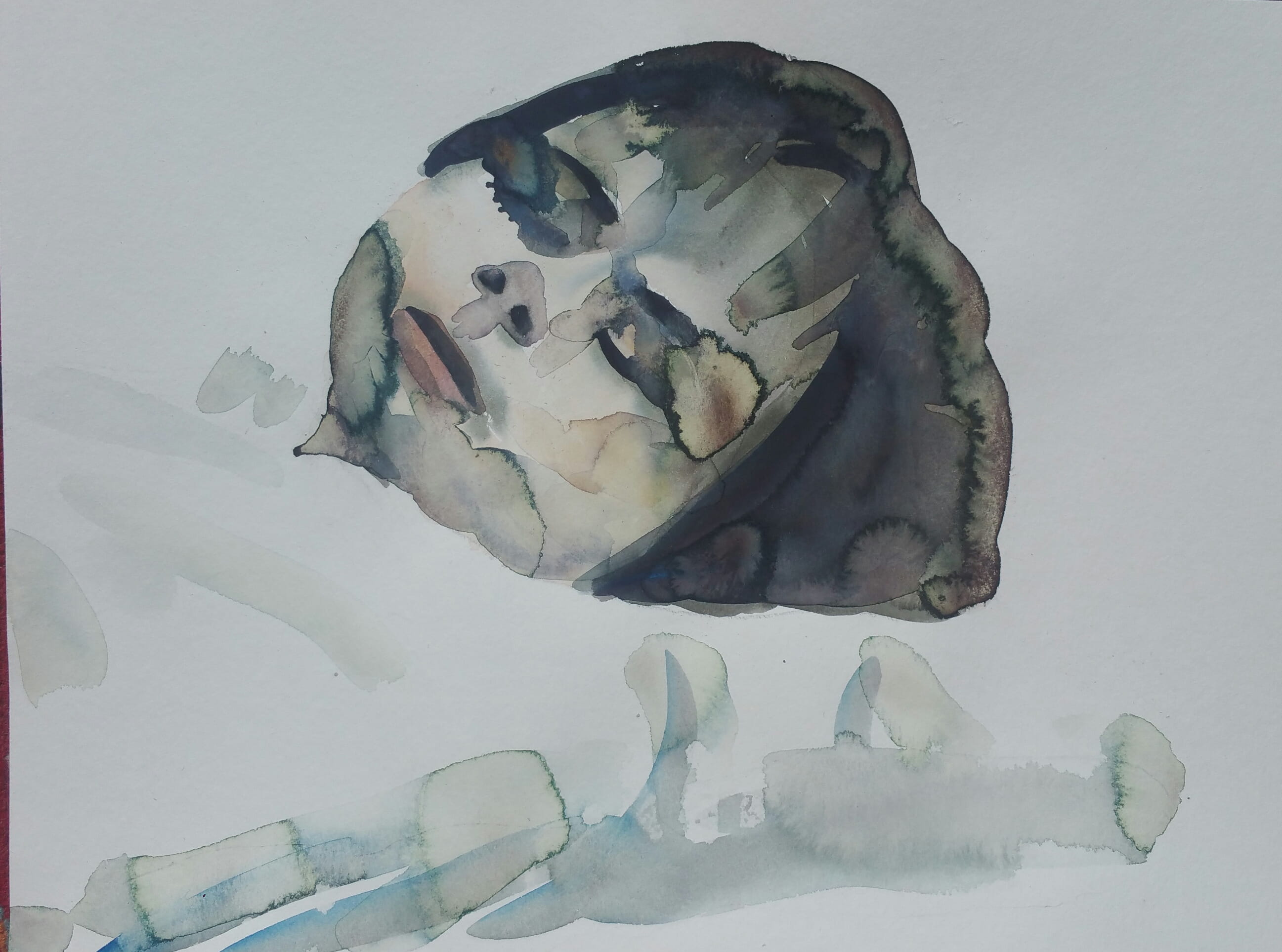 Spiral 6, aquarelle, 30x40cm, 2020