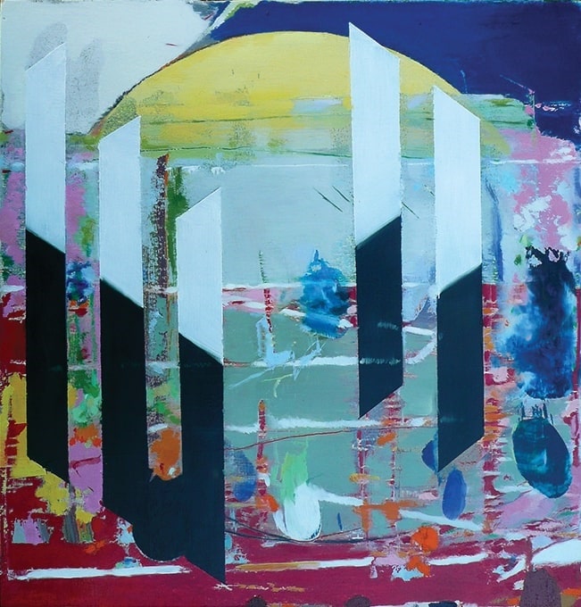 Hypercolour Sunday, 2014 oil on wood, 32.5 x 31cm
