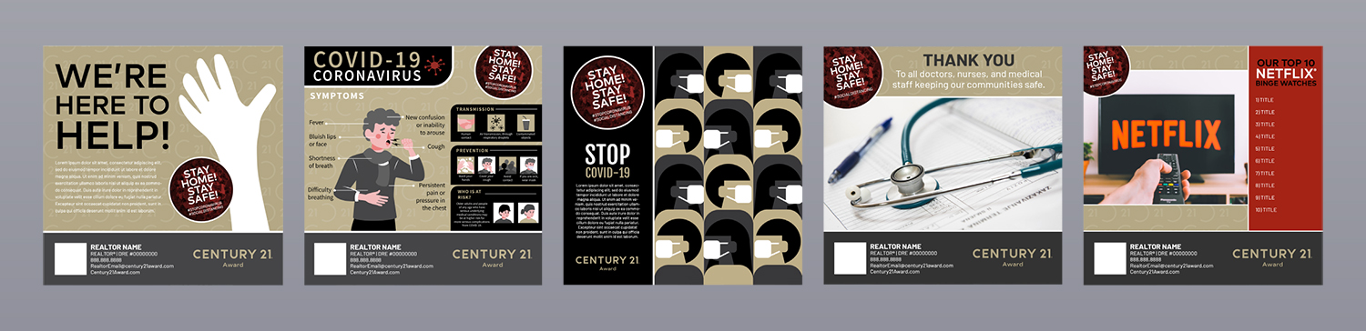Century 21 Award Covid-19 Awareness Graphics