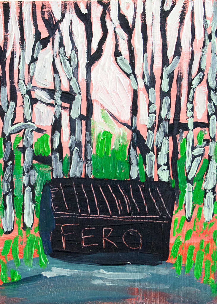 FERO, oil on panel, 5 x 7 inches, 2017.