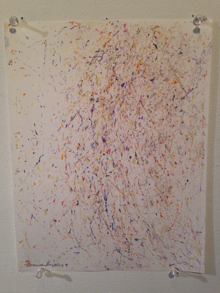 process drawing, color pencil on paper, 8.5"x11", 2018