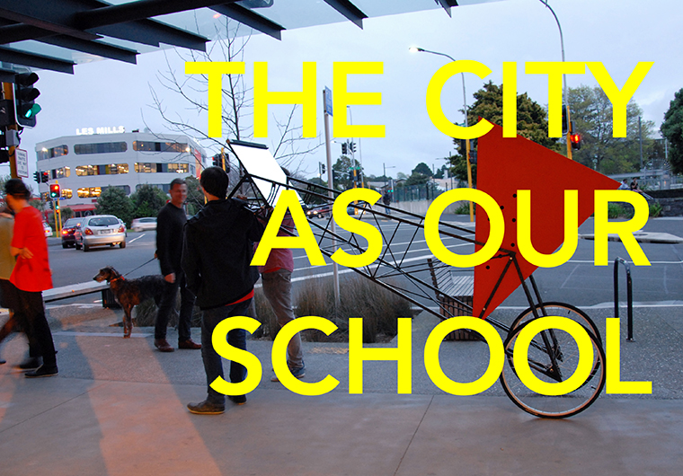 Mobile Cinema for the Event Studio 'Here Now, Re-Imagining New Lynn'. Auckland Heritage Festival, 2013. Photograph: Amy Yalland