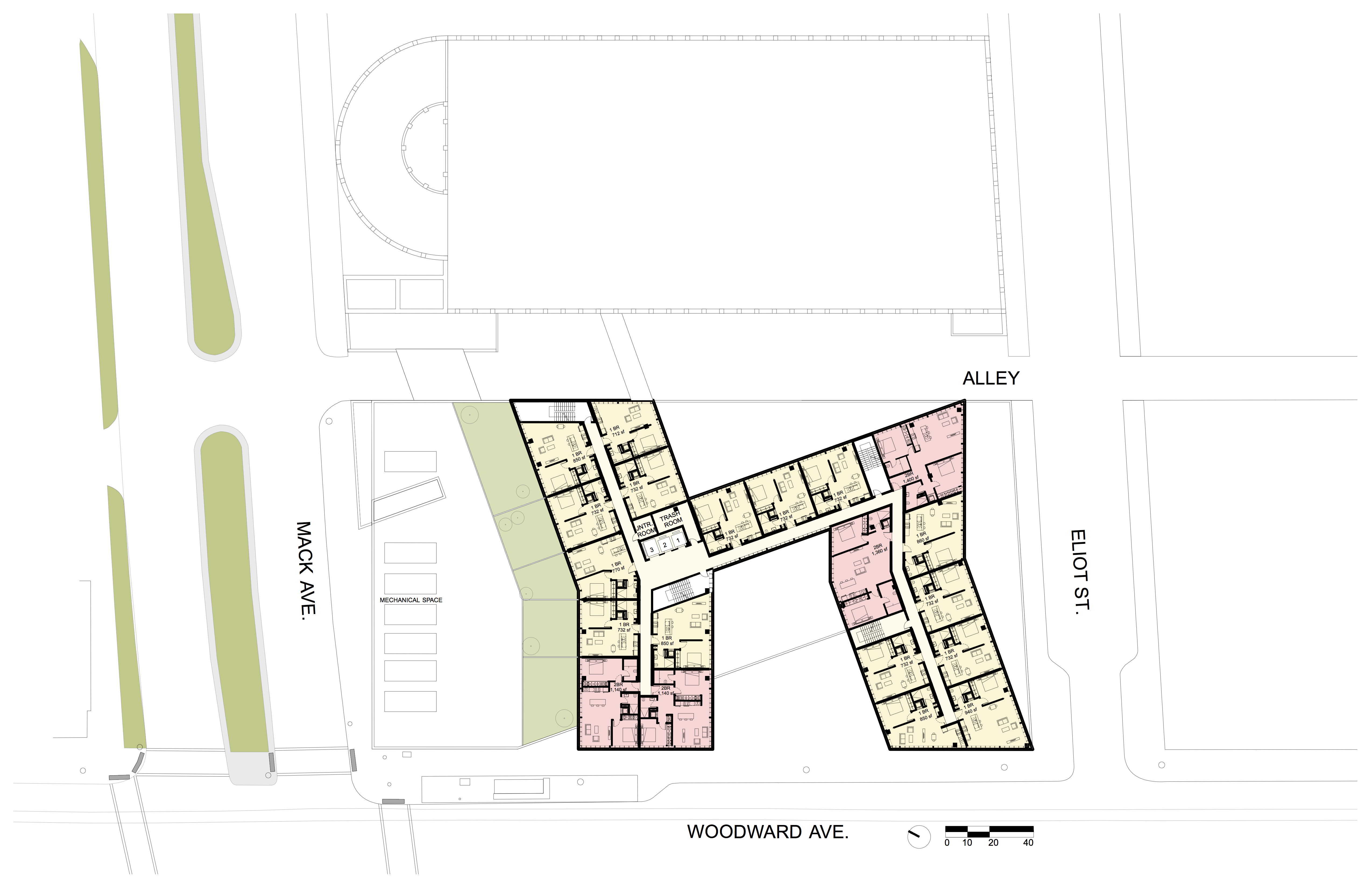 8th- 10th floor plans