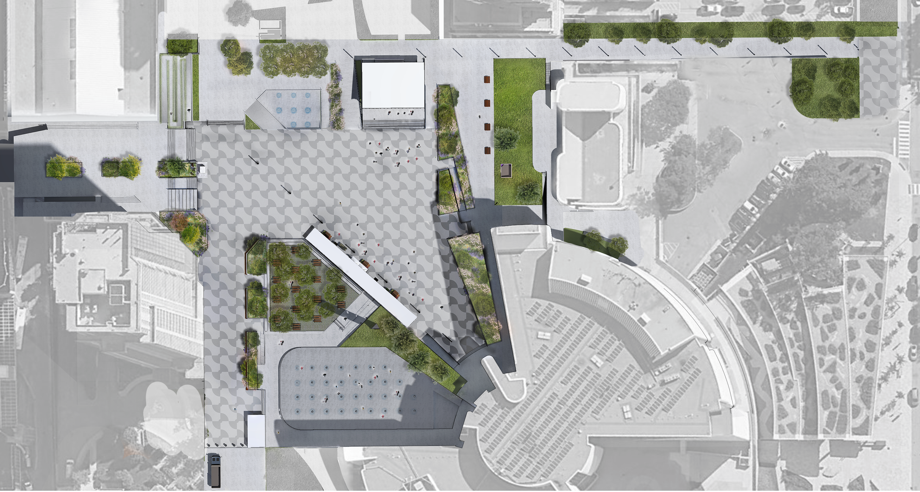 Concept plan for Albert Campbell Square