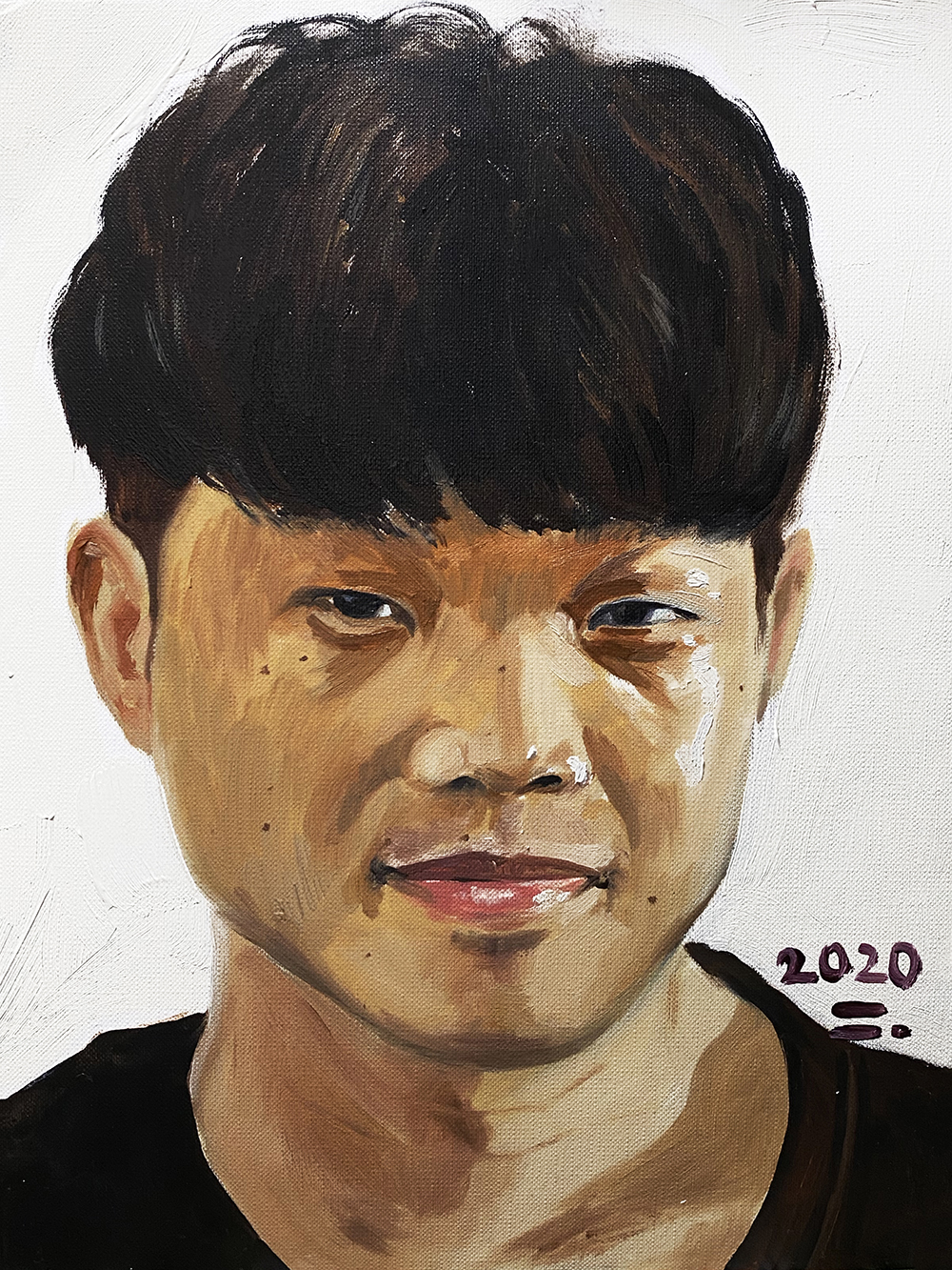  이한림, 2020, oil on paper, 32*24(cm)