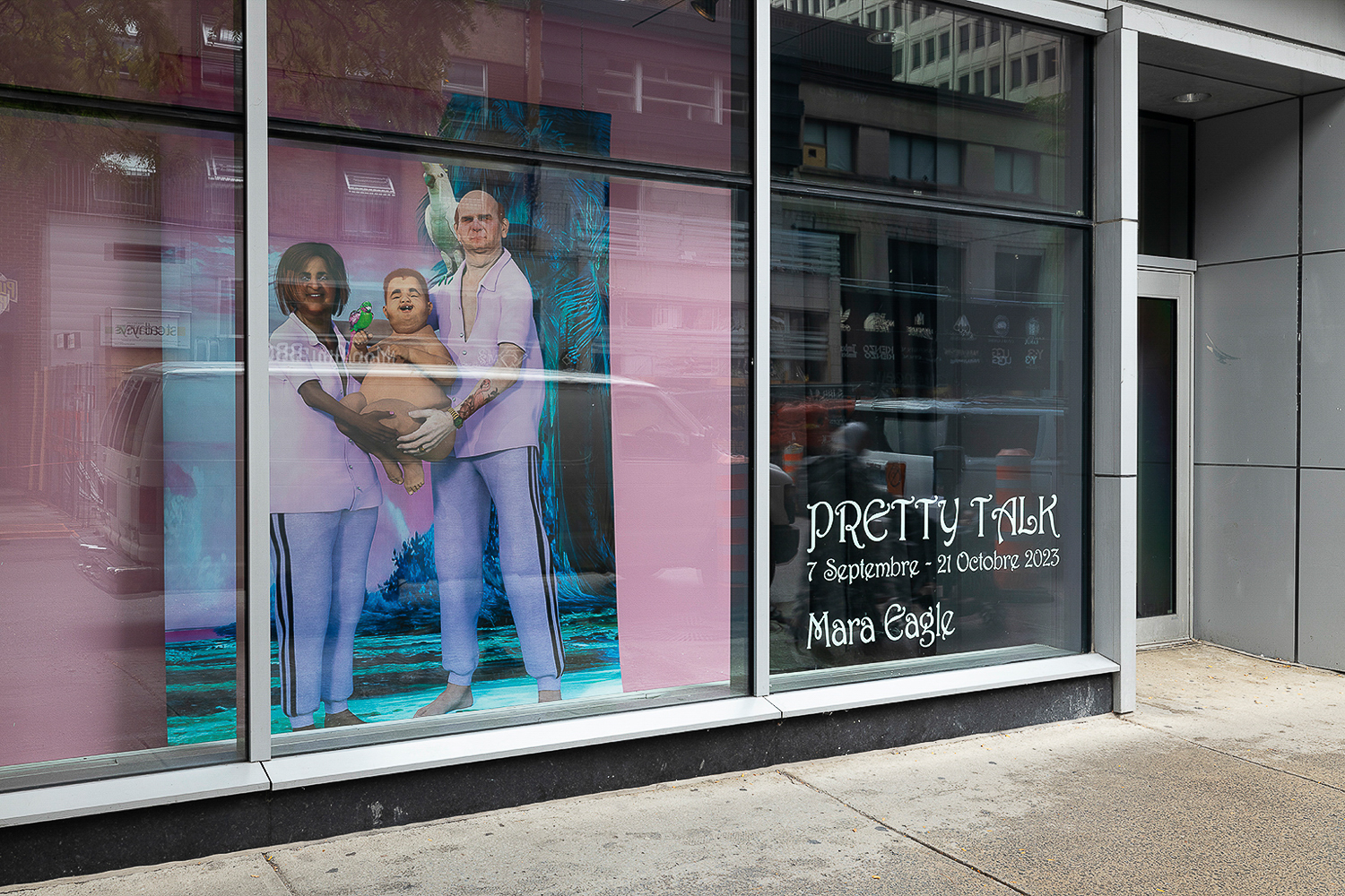 Mara Eagle, PRETTY TALK, FOFA Gallery (MOMENTA 2023). Photo : Mike Patten.