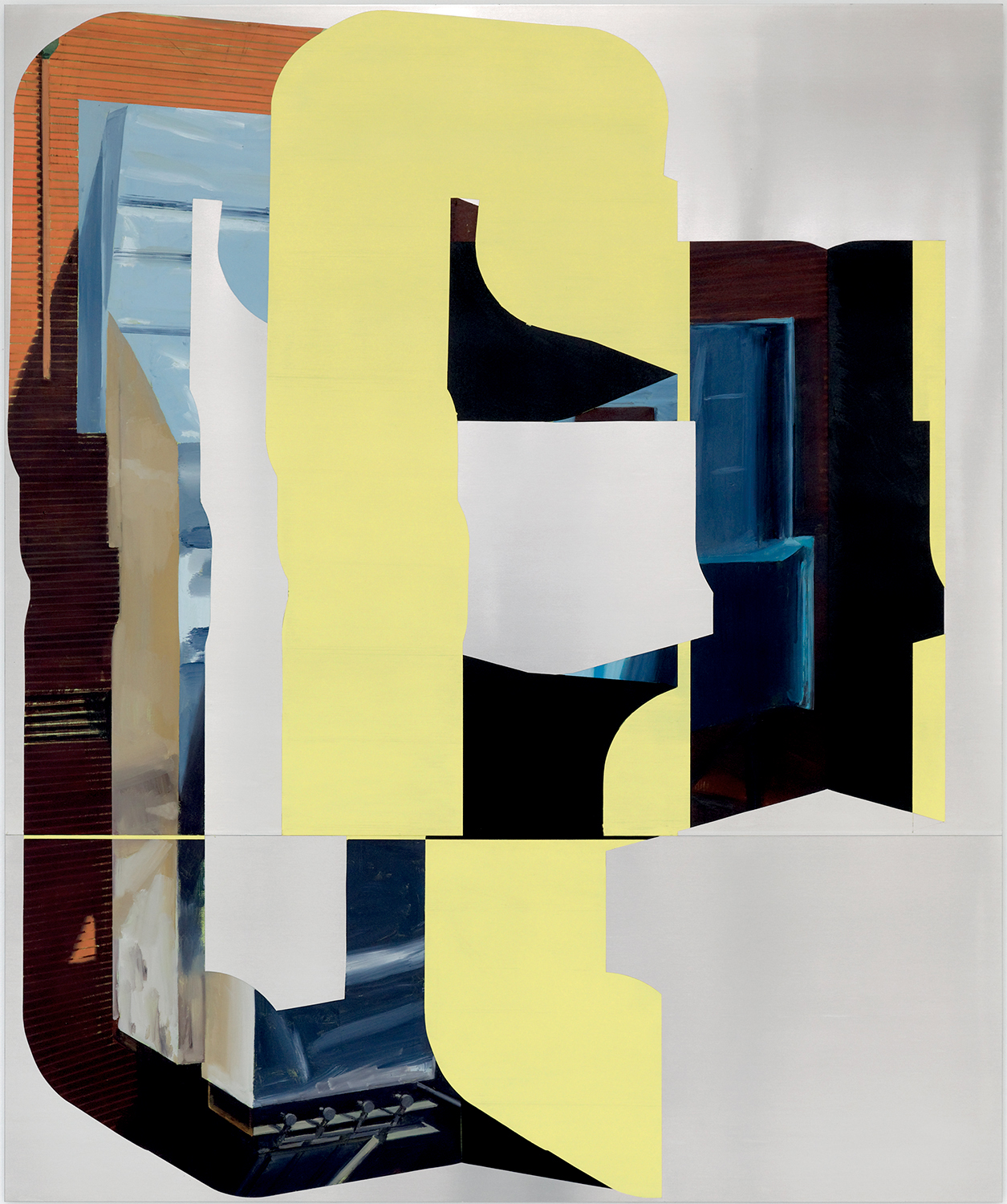 Retenue #12, 2019, 144 x 120 cm, huile sur aluminium
