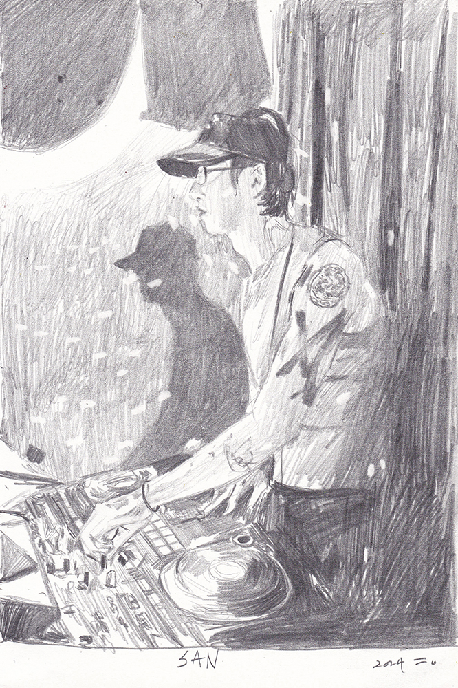 SAN, 2024, pencil on paper, 18.5*12.2(cm)