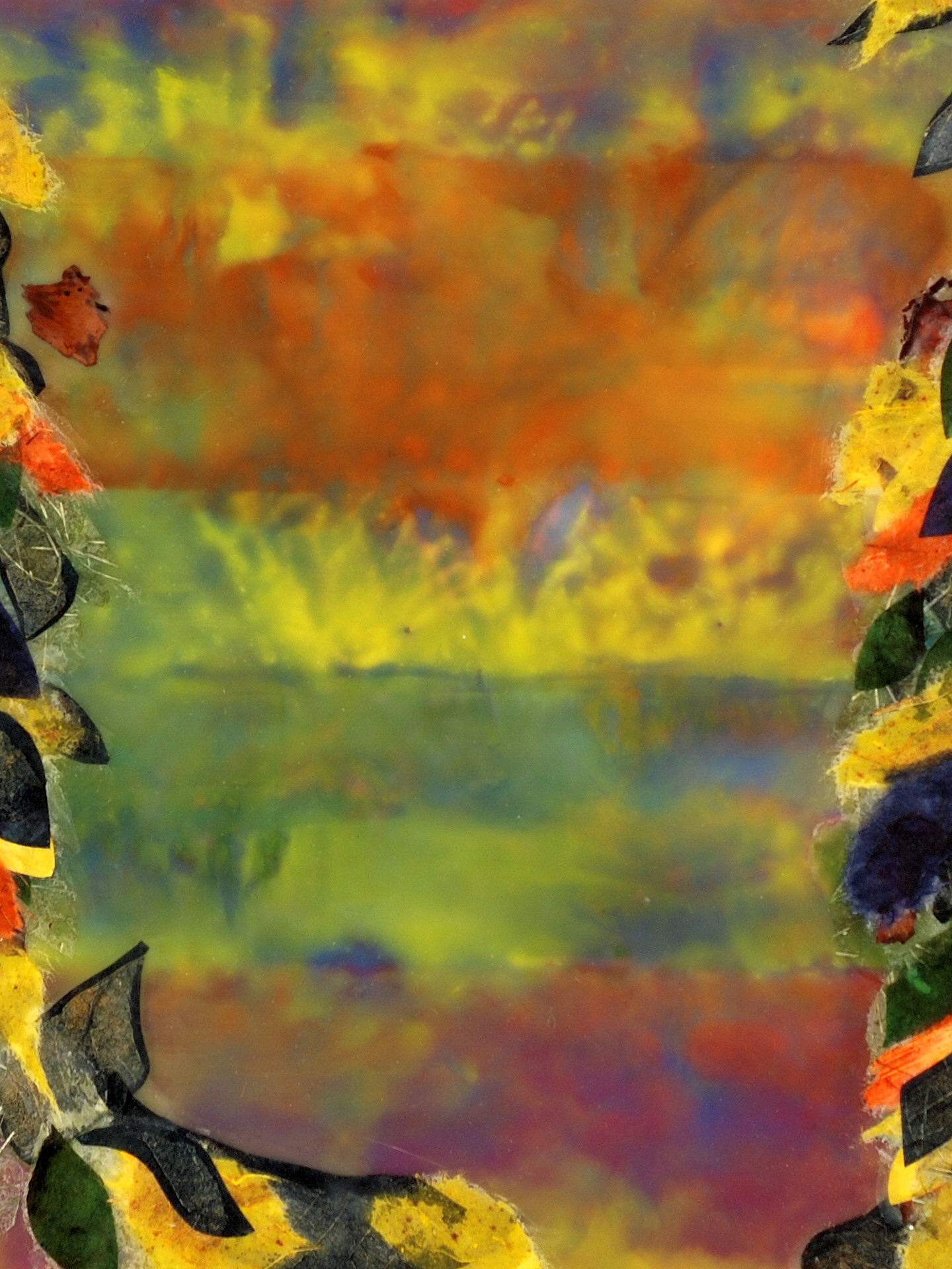 Interlude, 2016, encaustic and mixed media, 10 x 8 inches