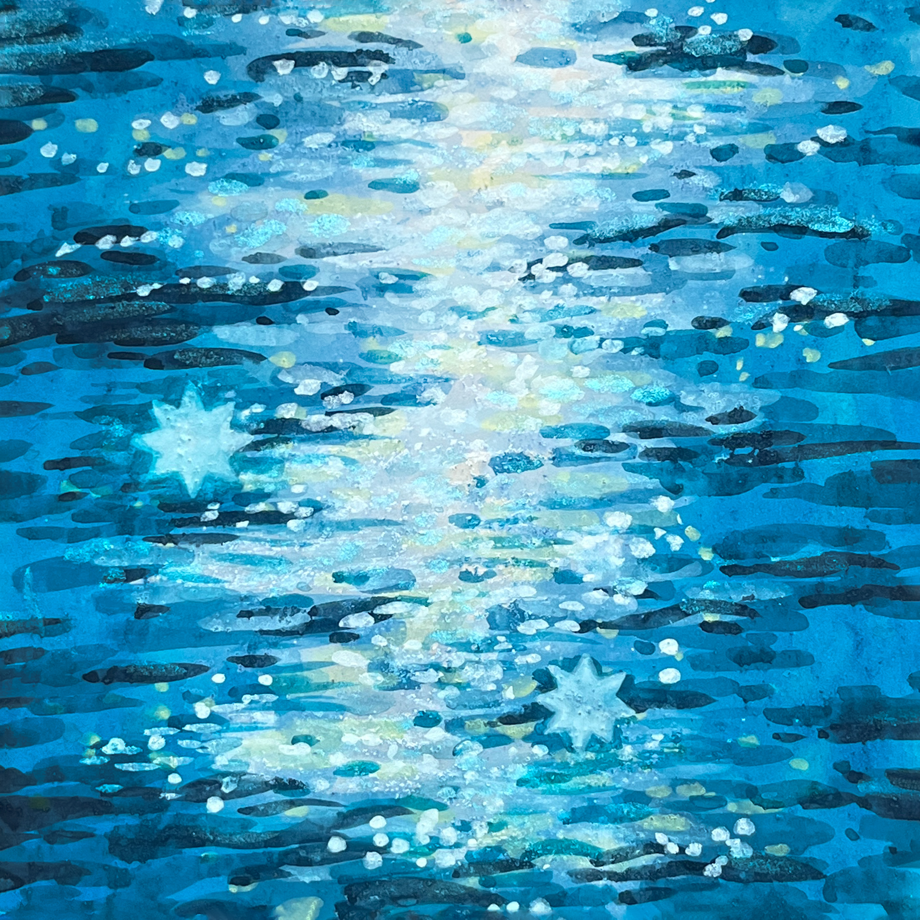 사라짐도 생겨남도 없다 #2, 2025,  순지에 채색, 23 x 23 cm