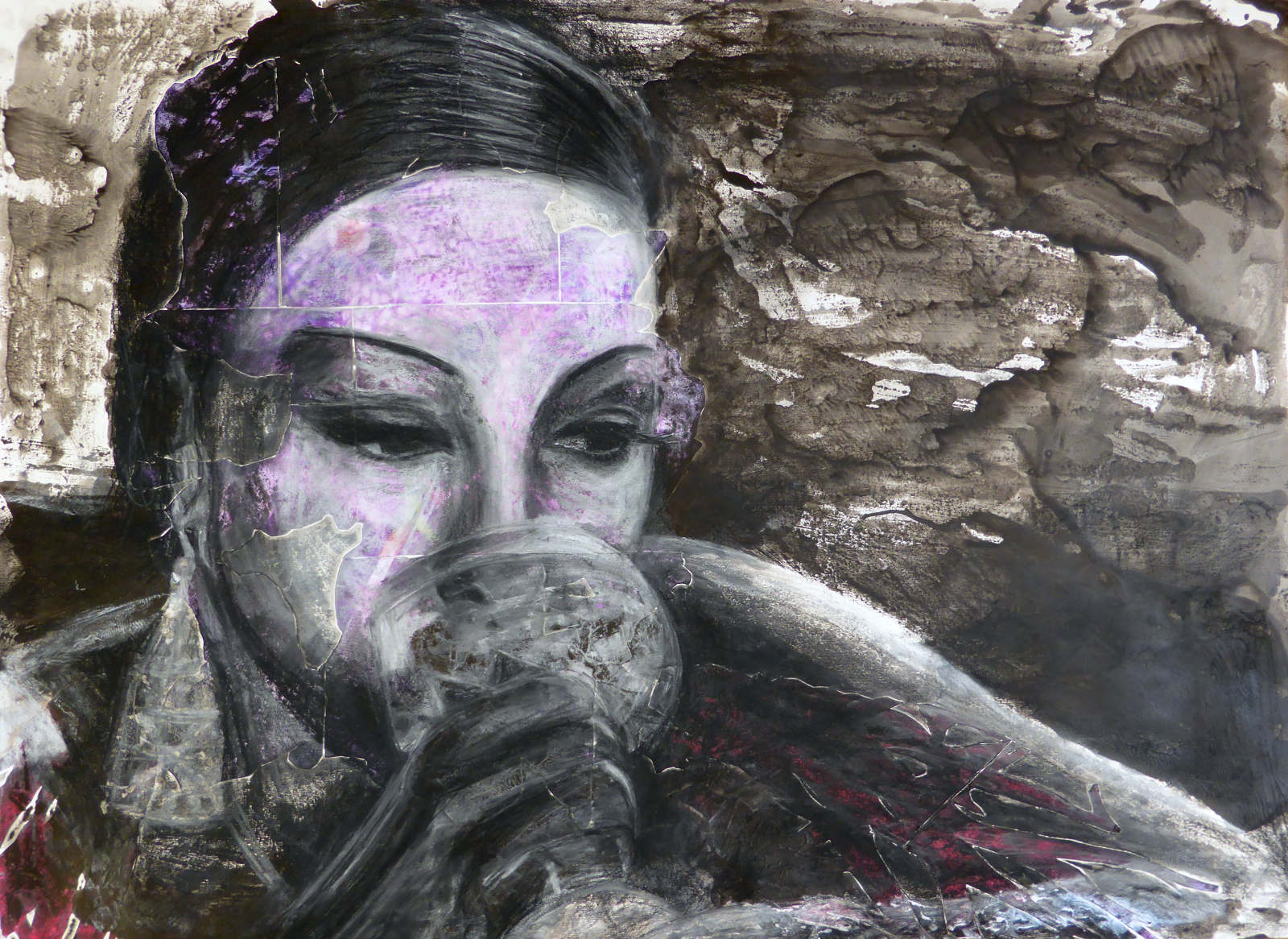 I'm Still Fabulous, 2015acrylic, collage, crayon94 x 115 cmSOLD