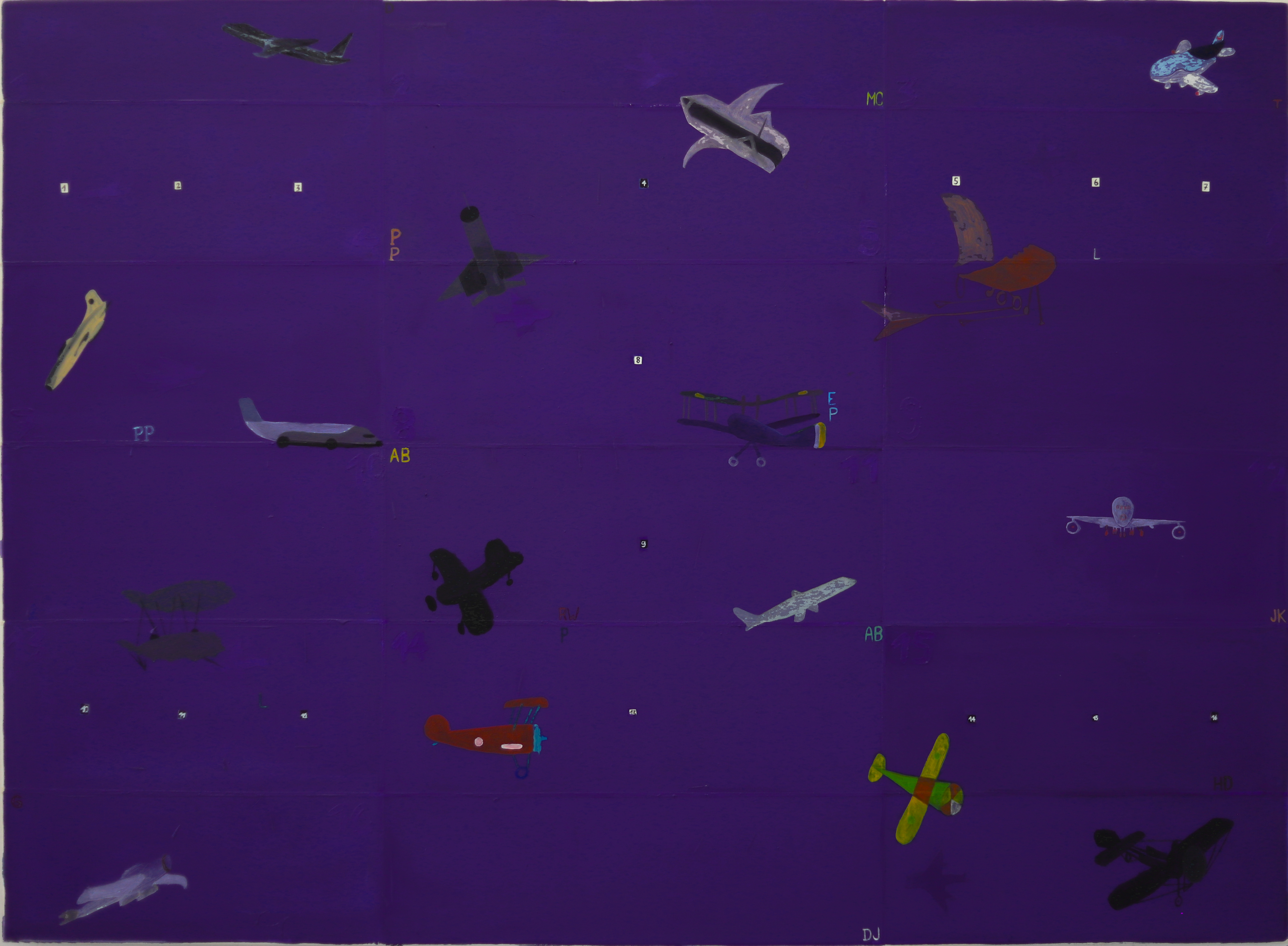 airplanes I know, 110 x 150cm, 2024