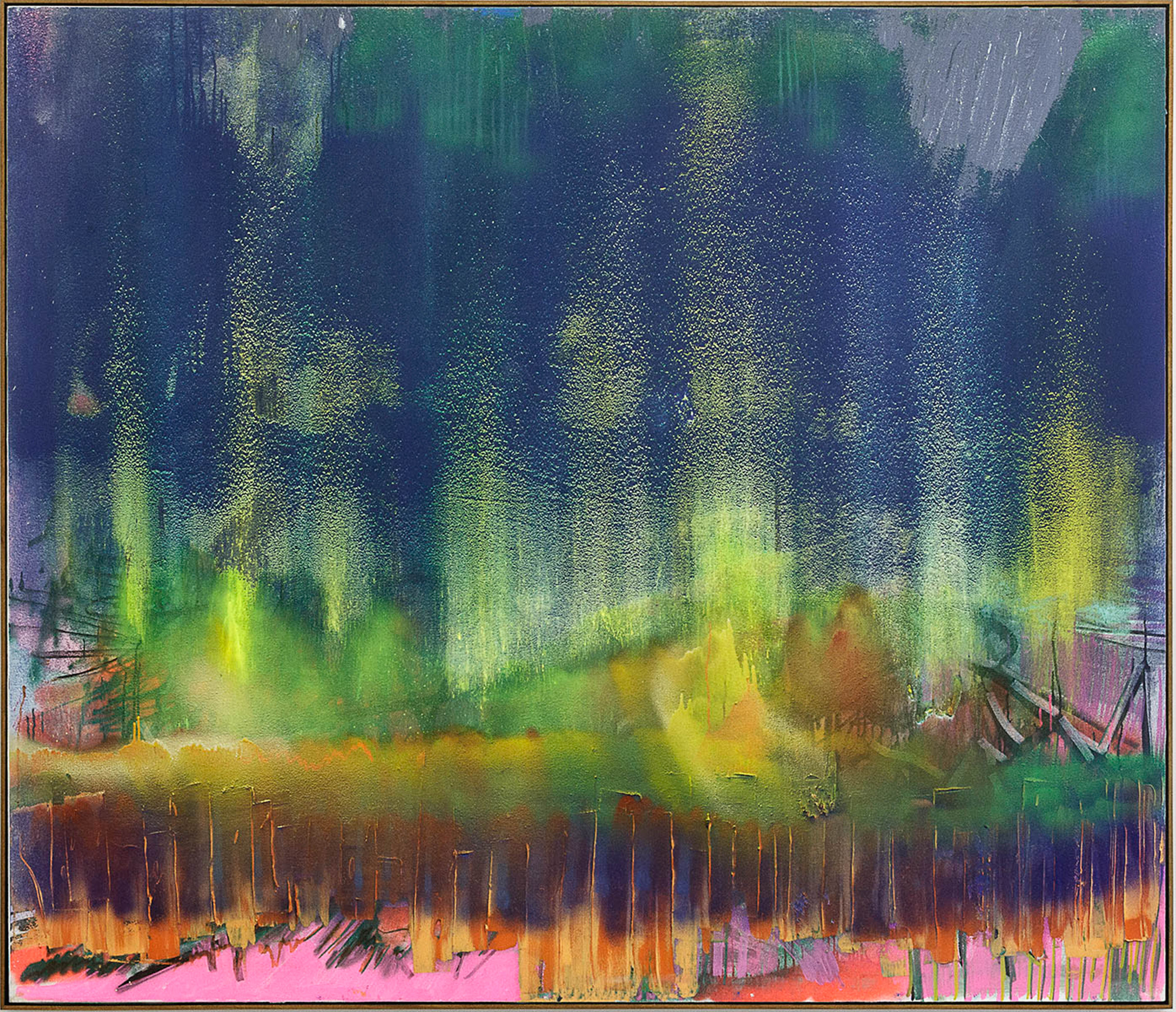 Jan-Henri Booyens, I’ve got immigrant fears (2015) | Oil and mixed media on canvas ; 170 x 200 cm