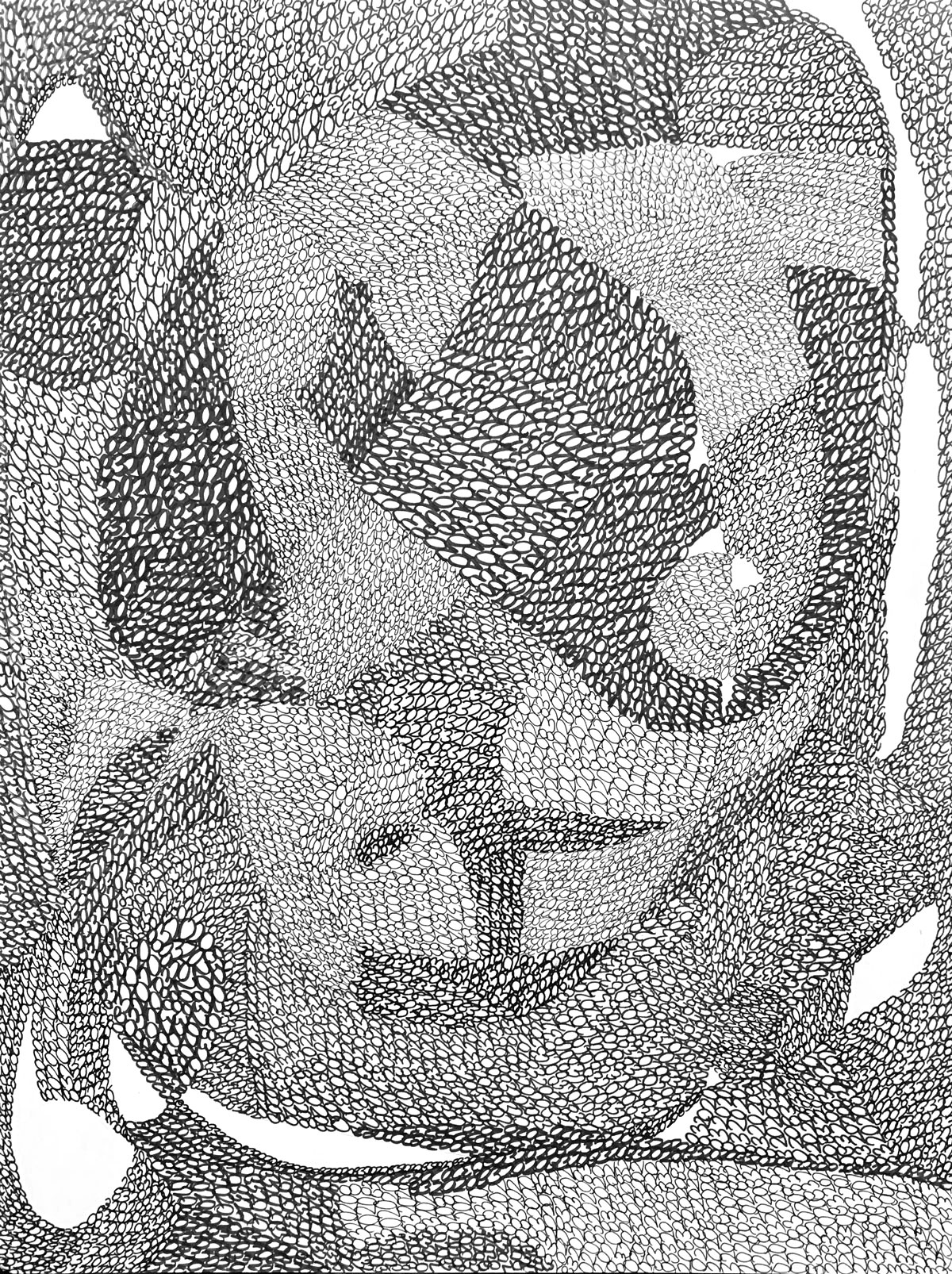 8/38 — BANAL DEJA VU  Archival ink on Bristol, 9" x 12" (2020 works).2010-ongoing.