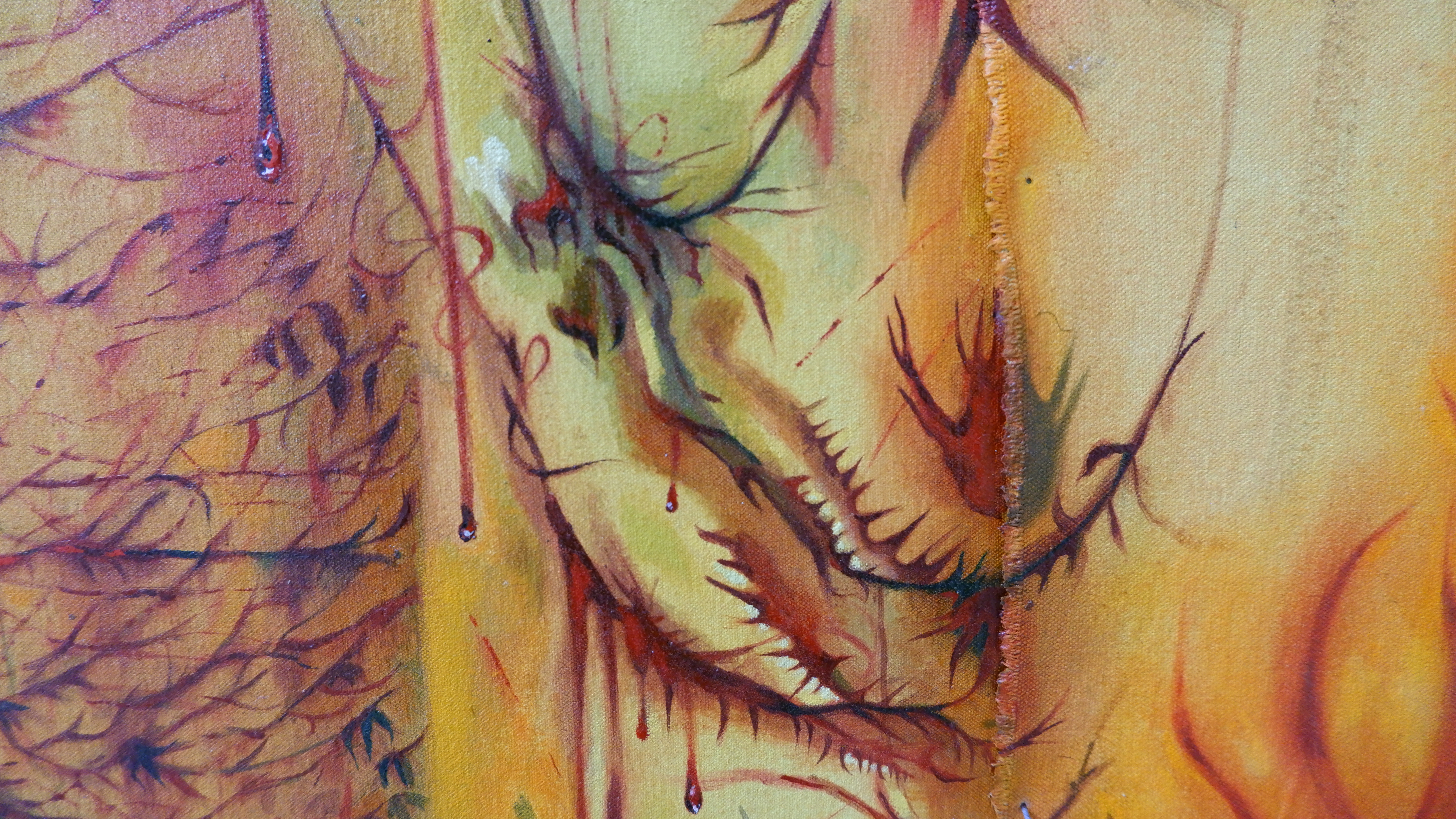 Detail of 'BloodOrange', 2023.