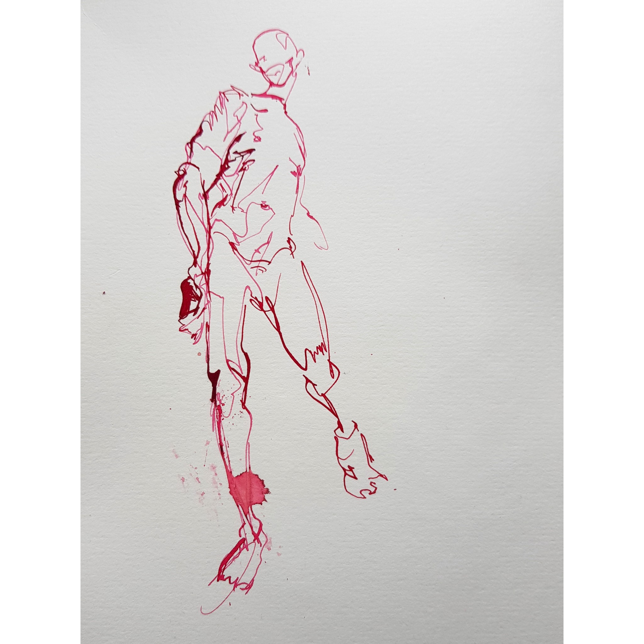 Dance I, watercolour on paper, 21 x 15cm, 