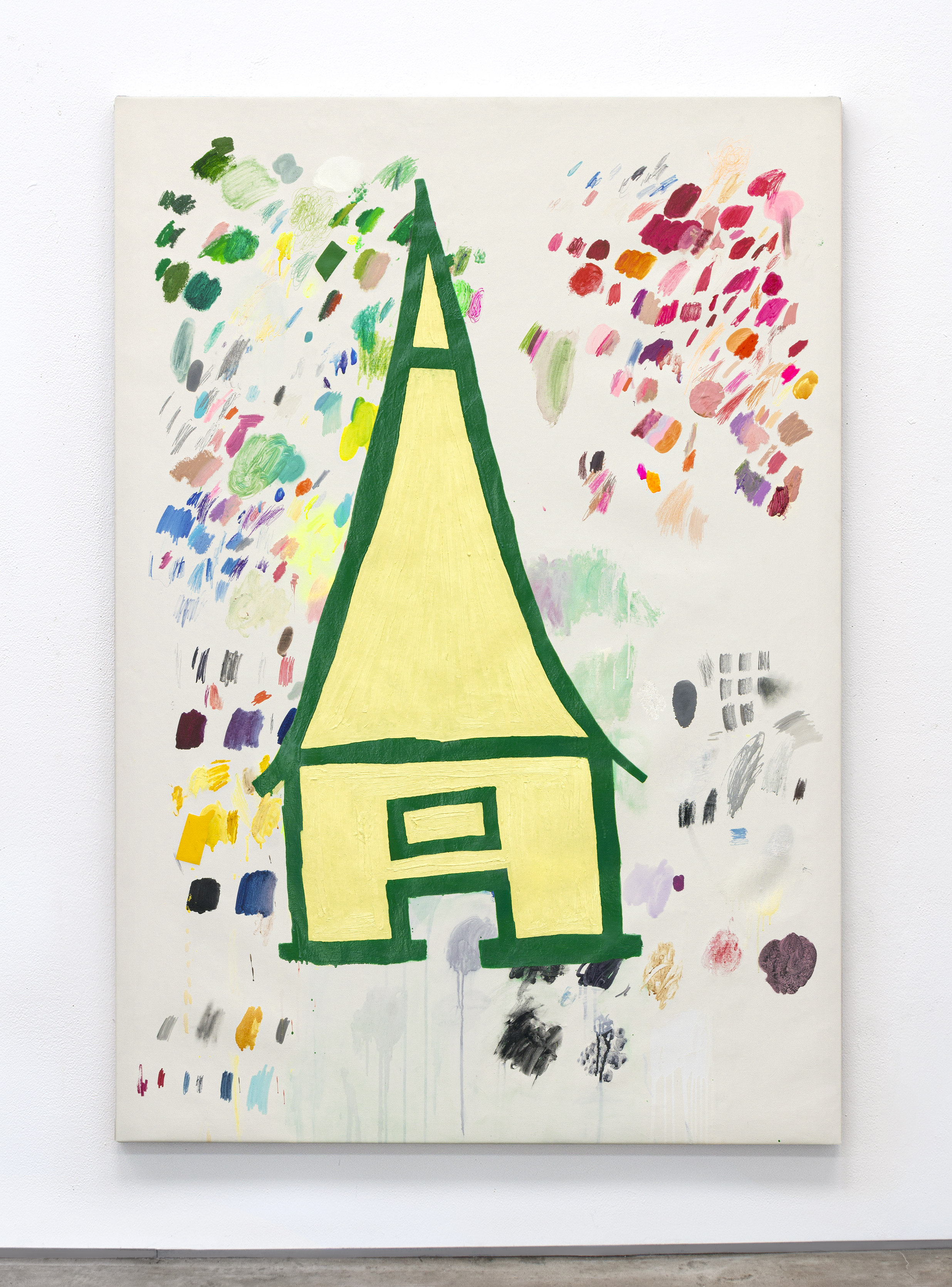 First things first 2020Enamel, oil and others on canvas200 x 137 cm1/2