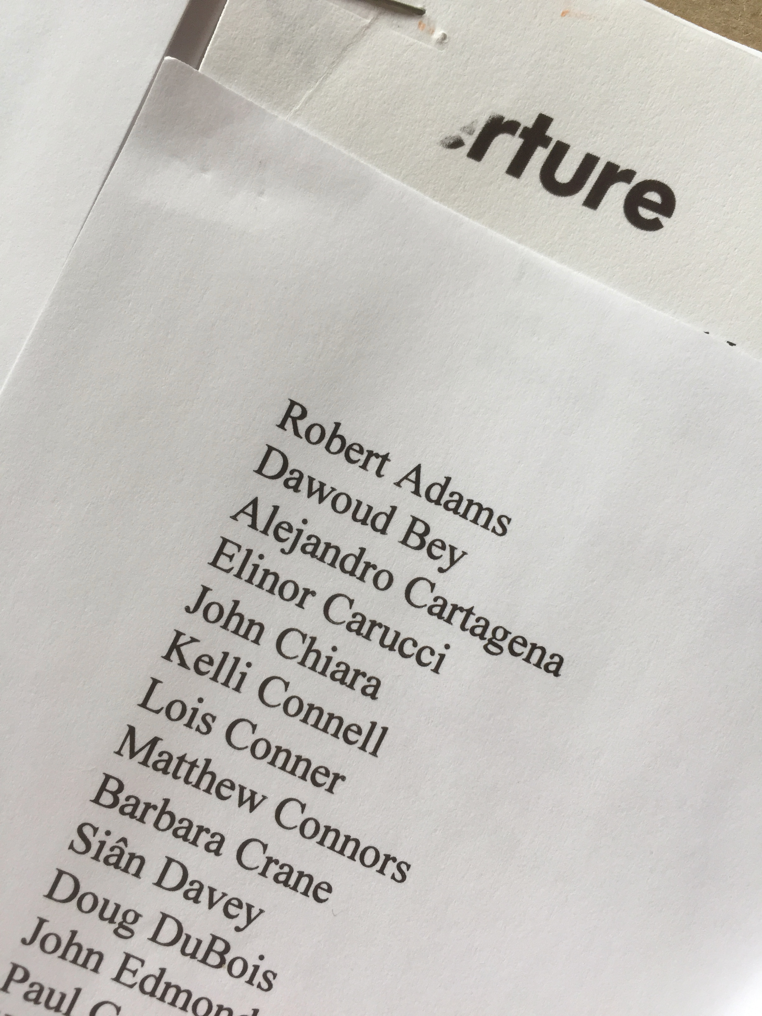 Contributors List