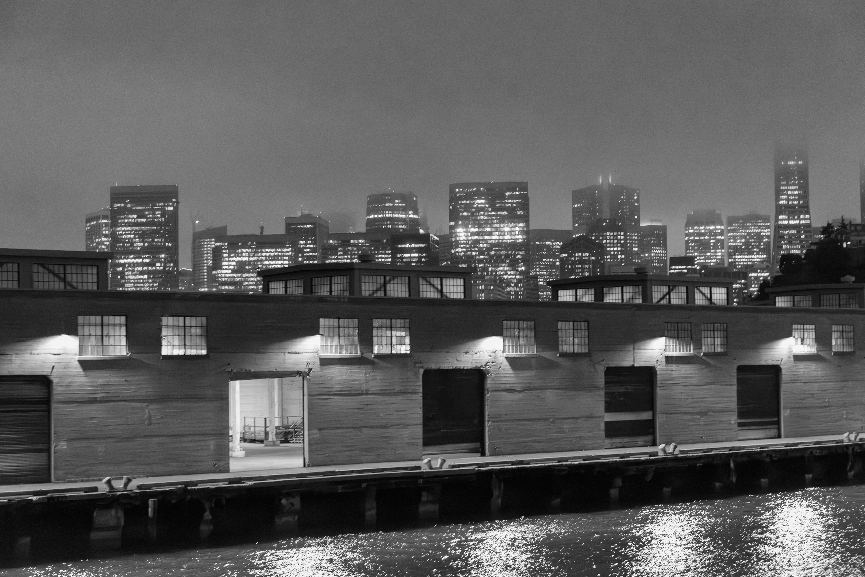 Vue de San Francisco depuis le bateau. Californie.