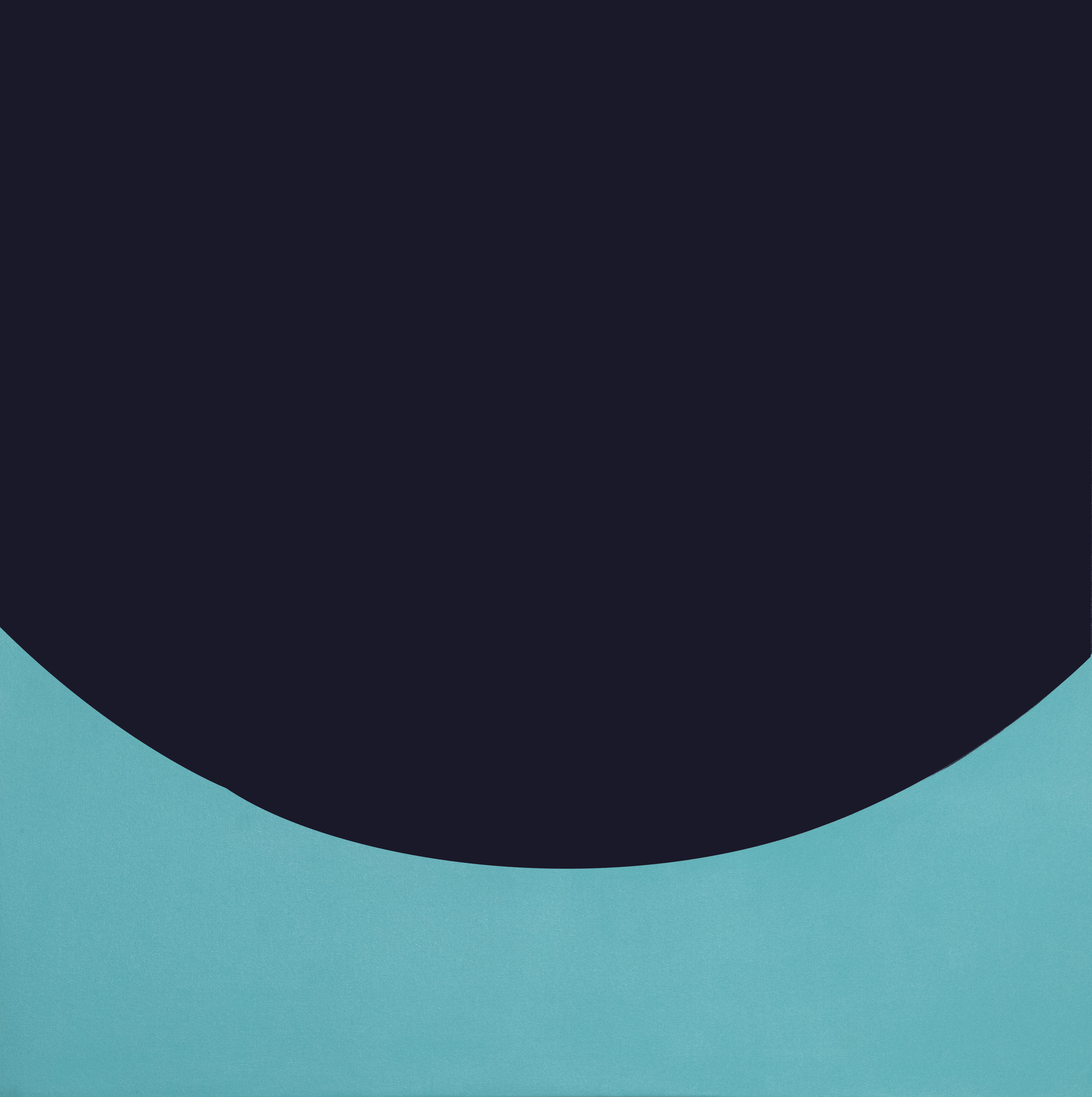 Blue Pocket | 2024 | Acrylic on Shaped Canvas | 100 x 100 cm