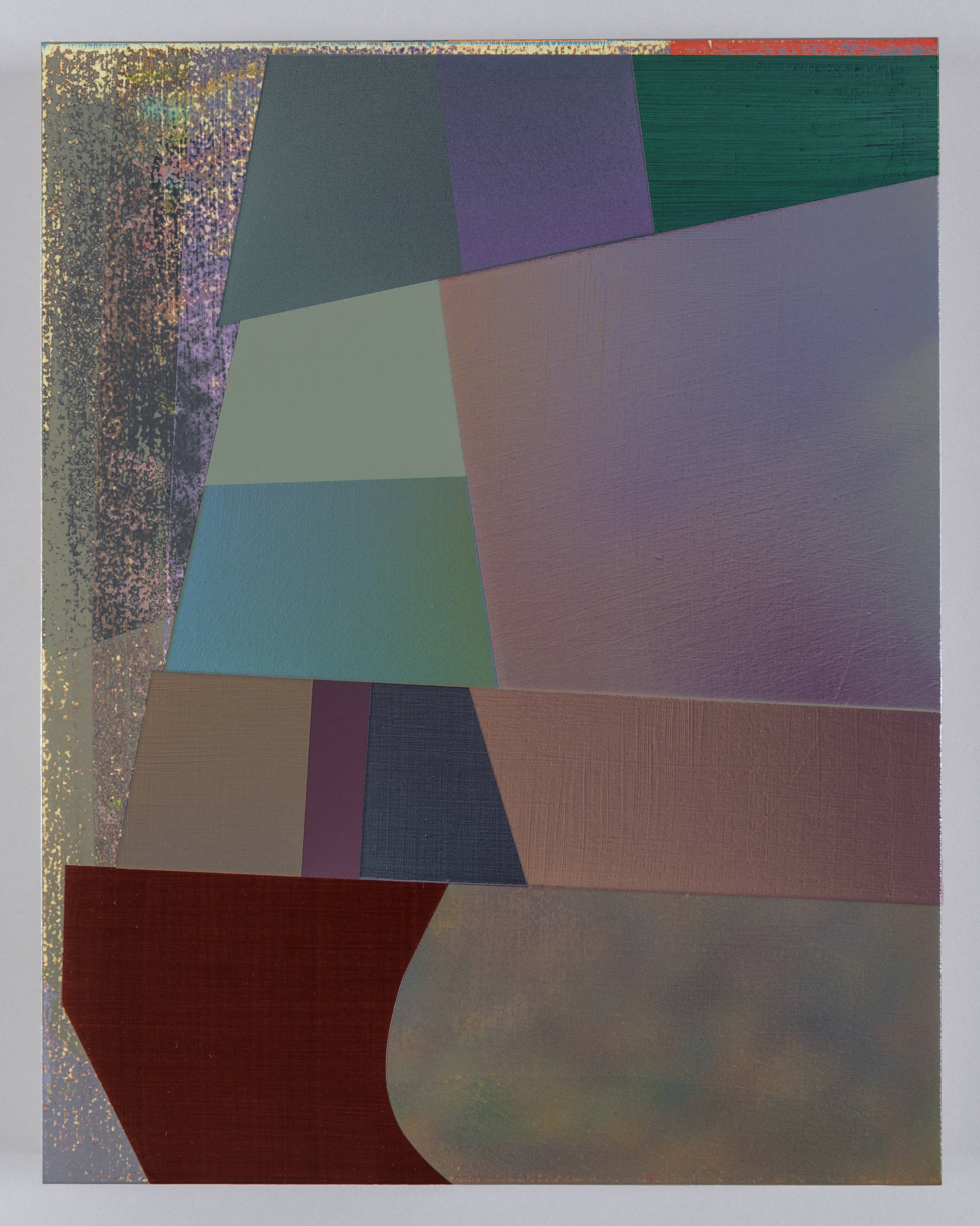 Red Dragon Plum, 2021, acrylic on panel, 14 &times; 11&rdquo;.