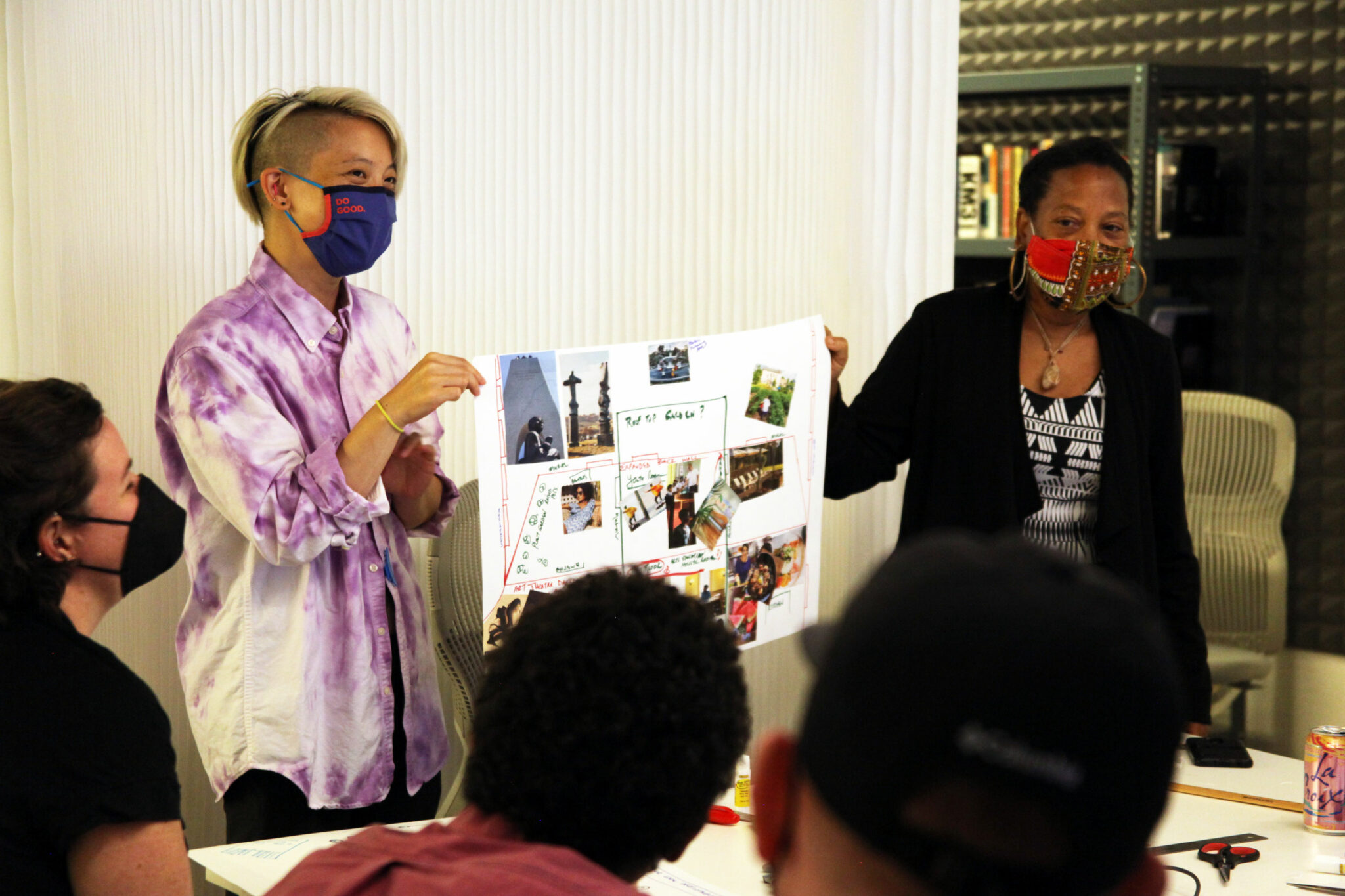 A.L. Hu (left) with Fellow Imani Gayle Gillison (right). Photo: Alisha Kim Levin, Van Alen Institute