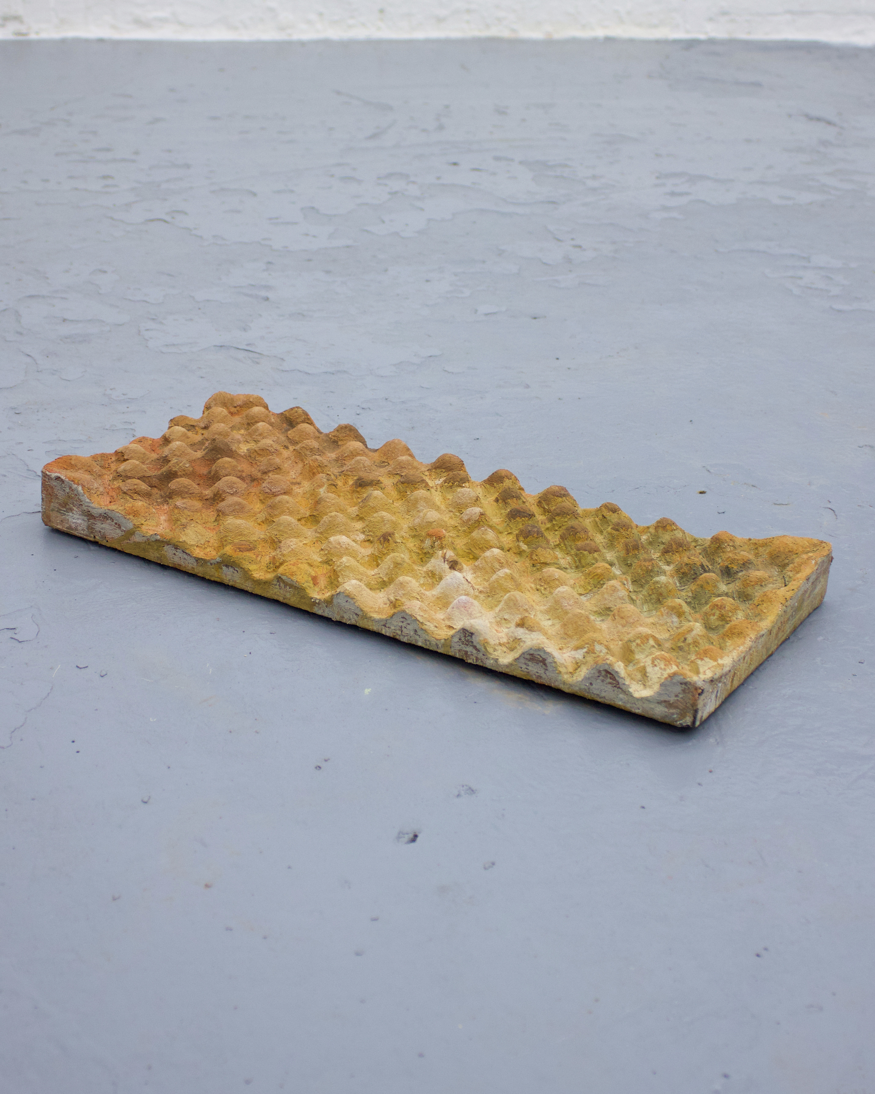 "Sleep water" pigments and limestone on cement , 5x24x54cm, 2025