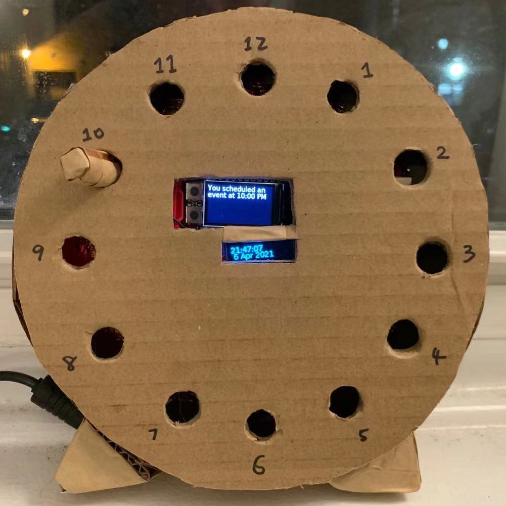 Interactive Clock, Raspberry Pi 4, April 2021