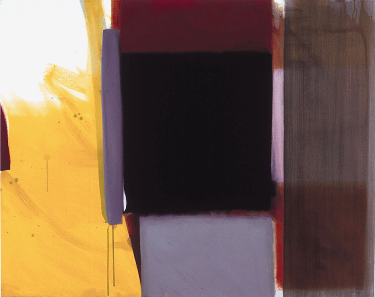 Geisha’s Circus — 90 x 115 cm Acrylic and Pigments on Linen (2002)