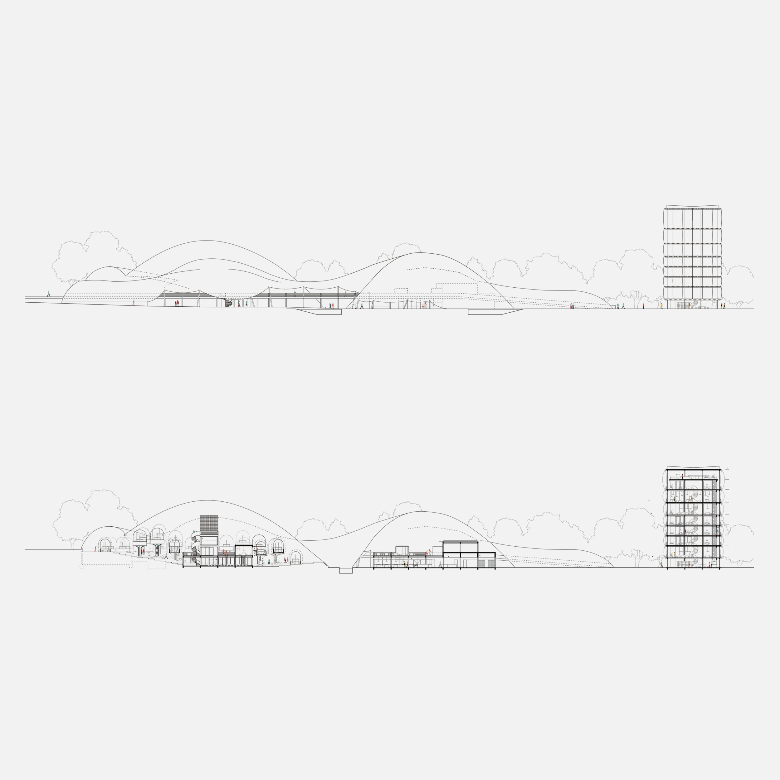 OTTO’S LUFTSCHLÖSSER, Concept for the Reactivation of Frei Otto’s Multihalle, Mannheim / DE, 2019