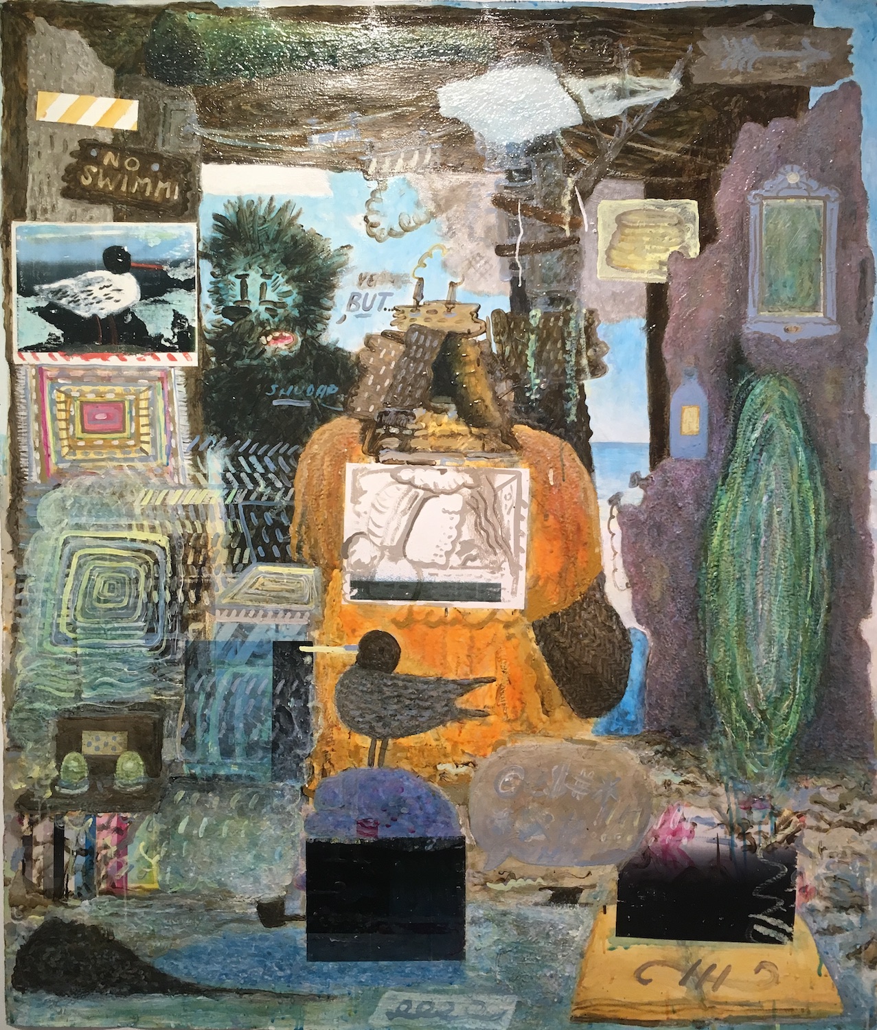 The Apprentice, 2019, Acrylic on arches, 62 x 52 in. *m