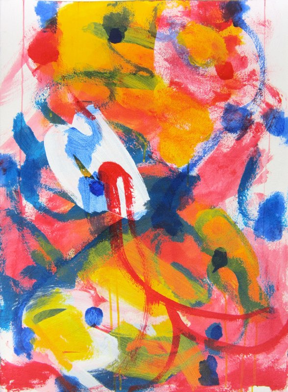 Swing Low 2017acrylic/paper  22x30”