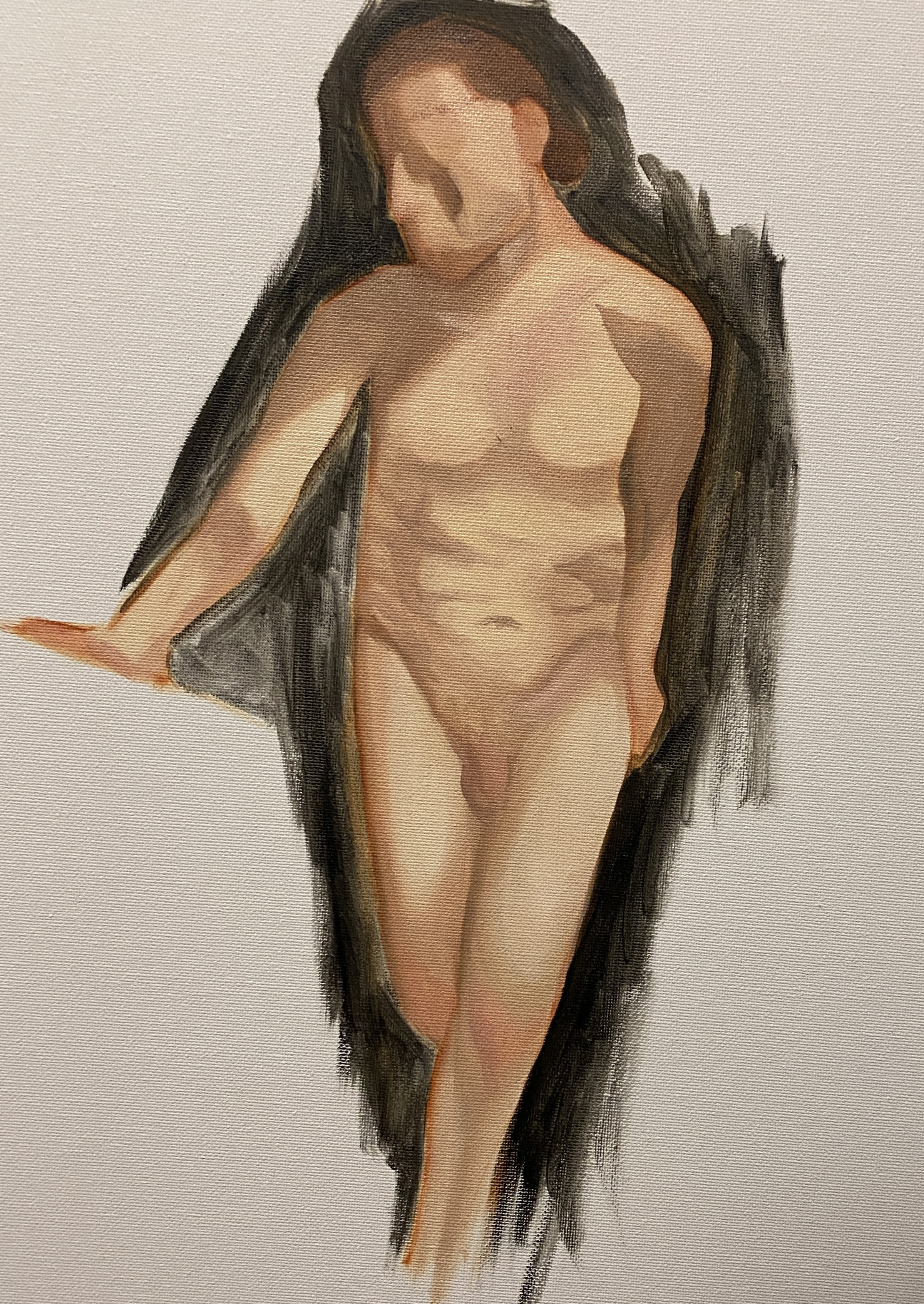 form study, oil on canvas, 16x20, 2022