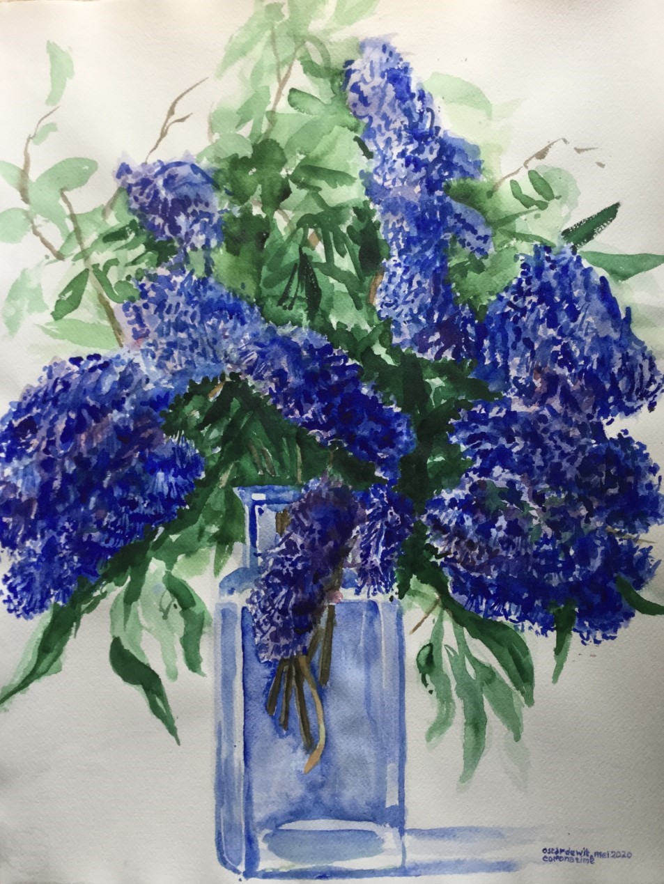 Seringen 2020 - watercolor 60x40 cm