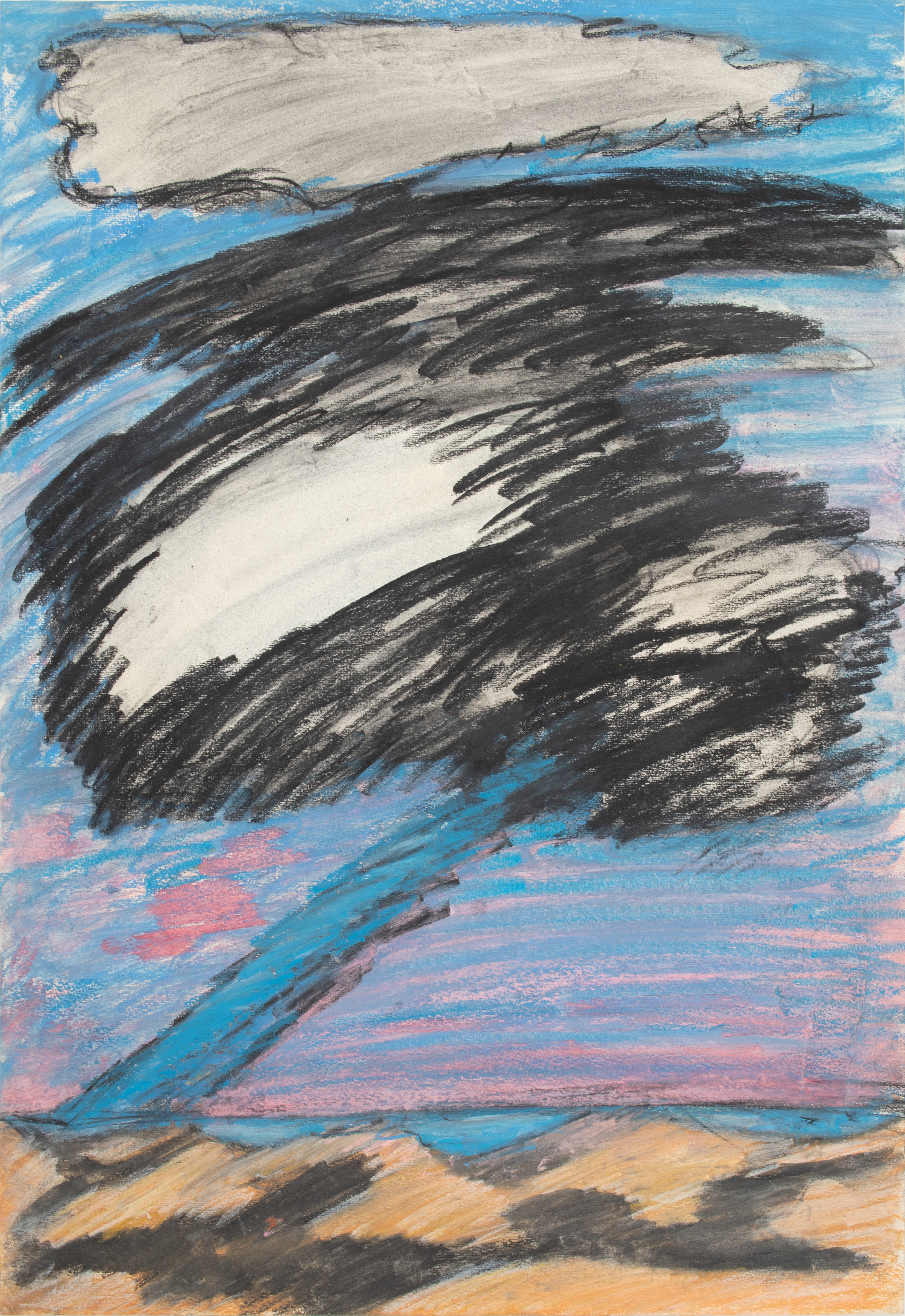 Fabio Mauri, Untitled [Apocalypse], 1980, mixed media on paper, cm 48x33