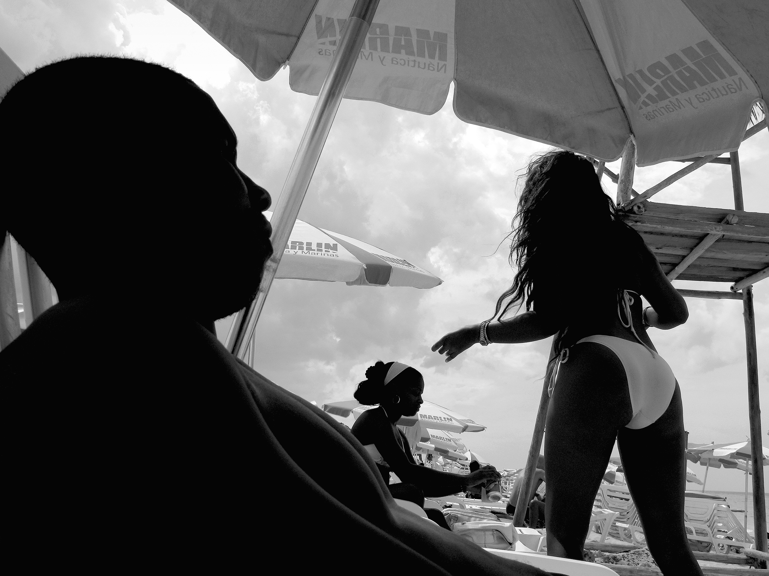 On the beachGuanabo, Cuba, 2009photography, bw, single