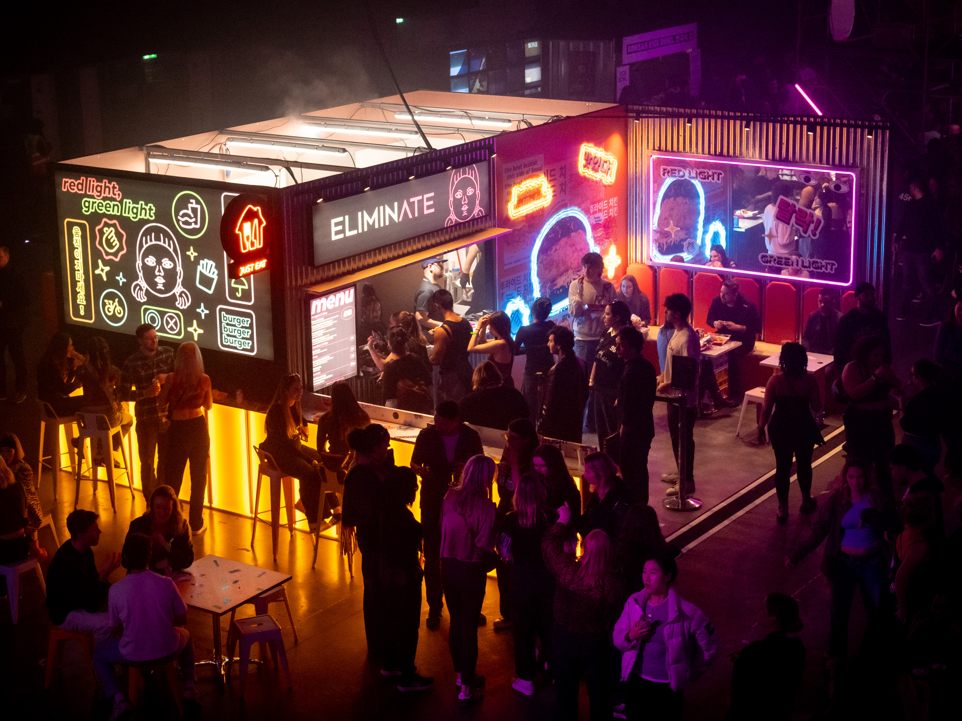 JUST EAT X SQUID GAME 2 experiential design