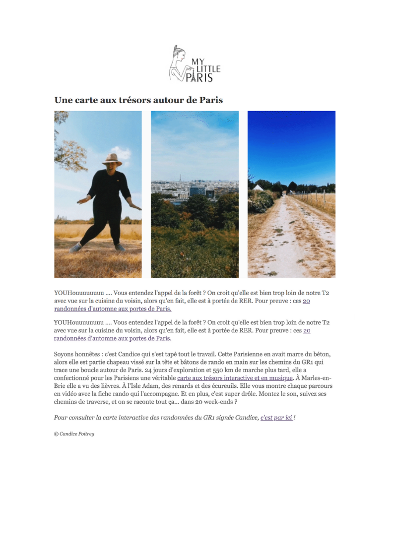 Article Randonnée Autour de Paris My Little Paris