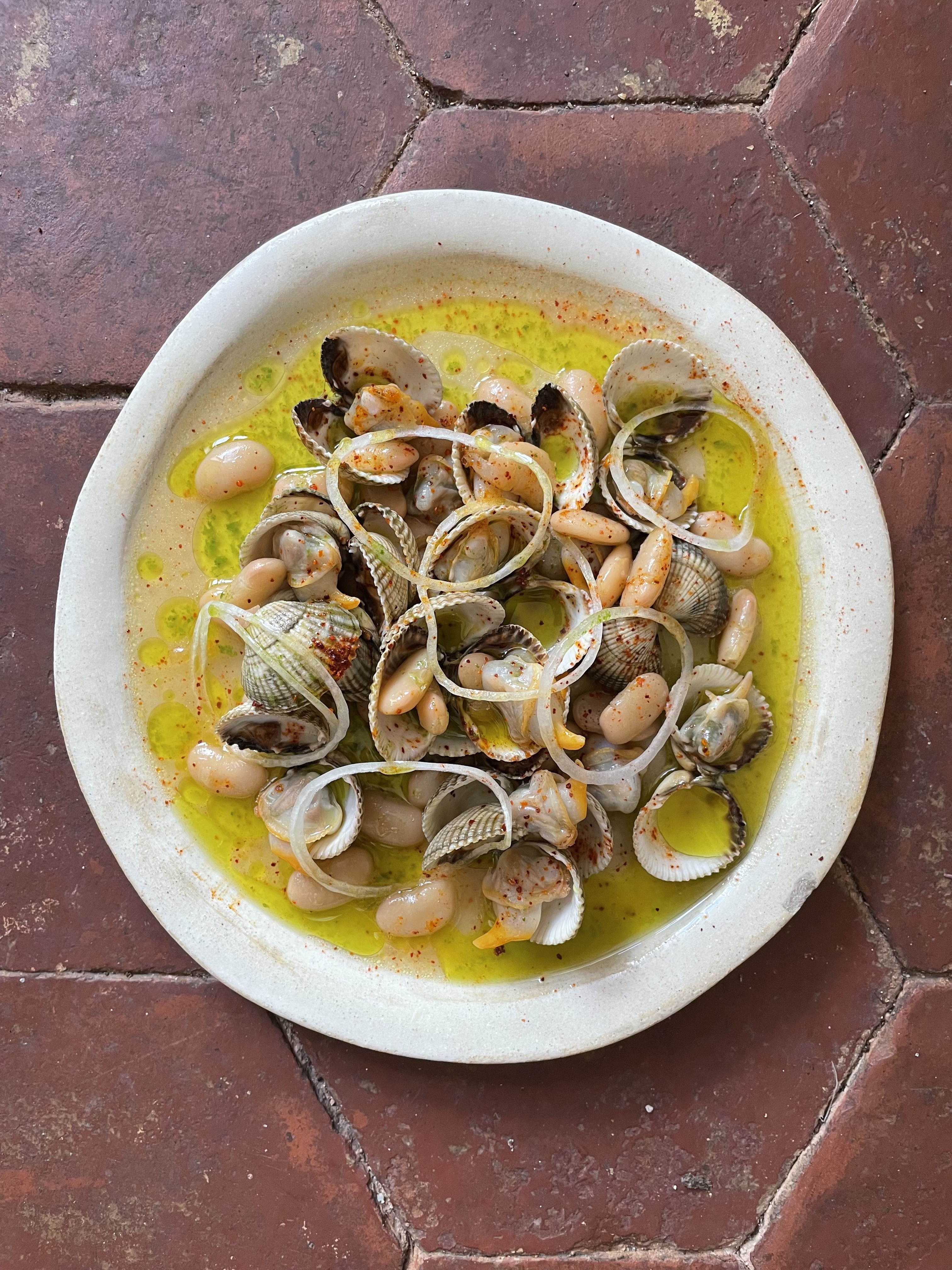 COCKLES, BEANS, HERB OIL