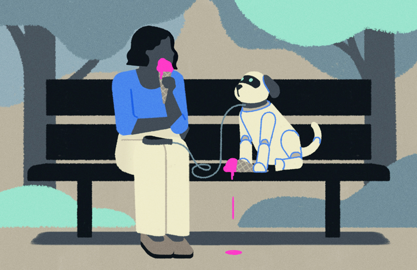 robotic pets The Financial Times Illustration María Hergueta